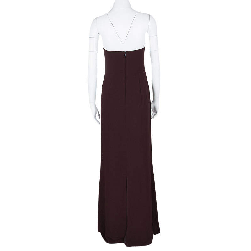 hugo boss burgundy dress