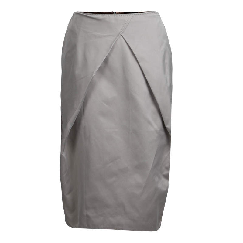 Pre Owned تنورة بوس باي هوغو بوس رصاصي مستقيمة S