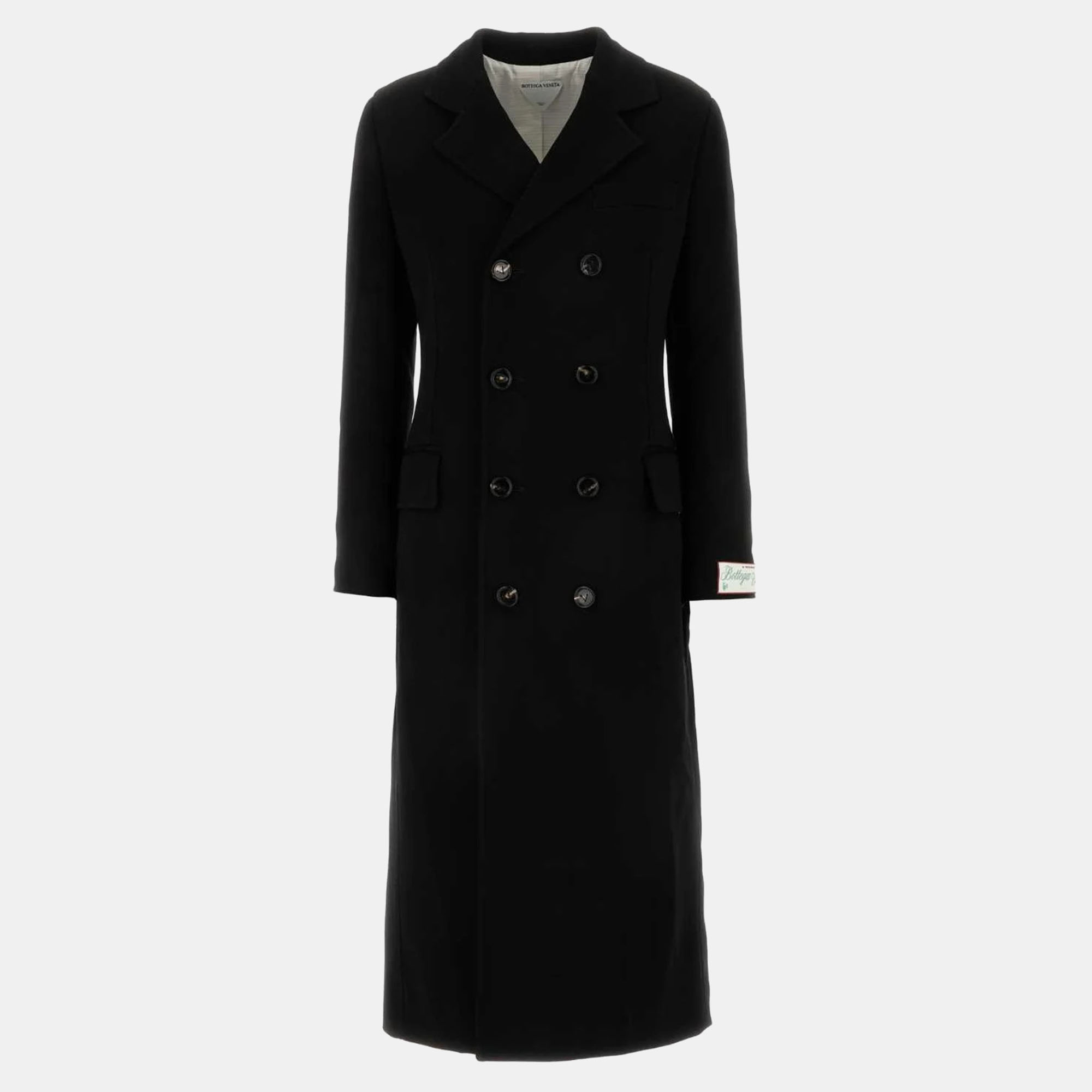 Bottega Veneta Black Jersey Coat IT 38