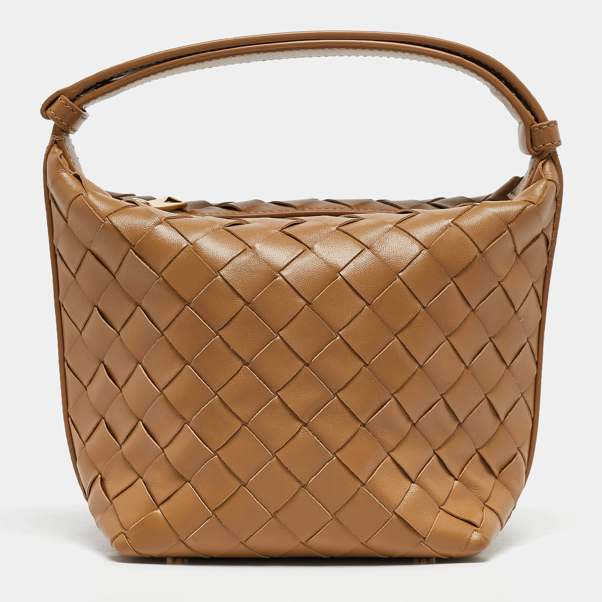 مملوكة مسبقًا Bottega Veneta Tan Intrecciato Leather Candy Wallace Bag