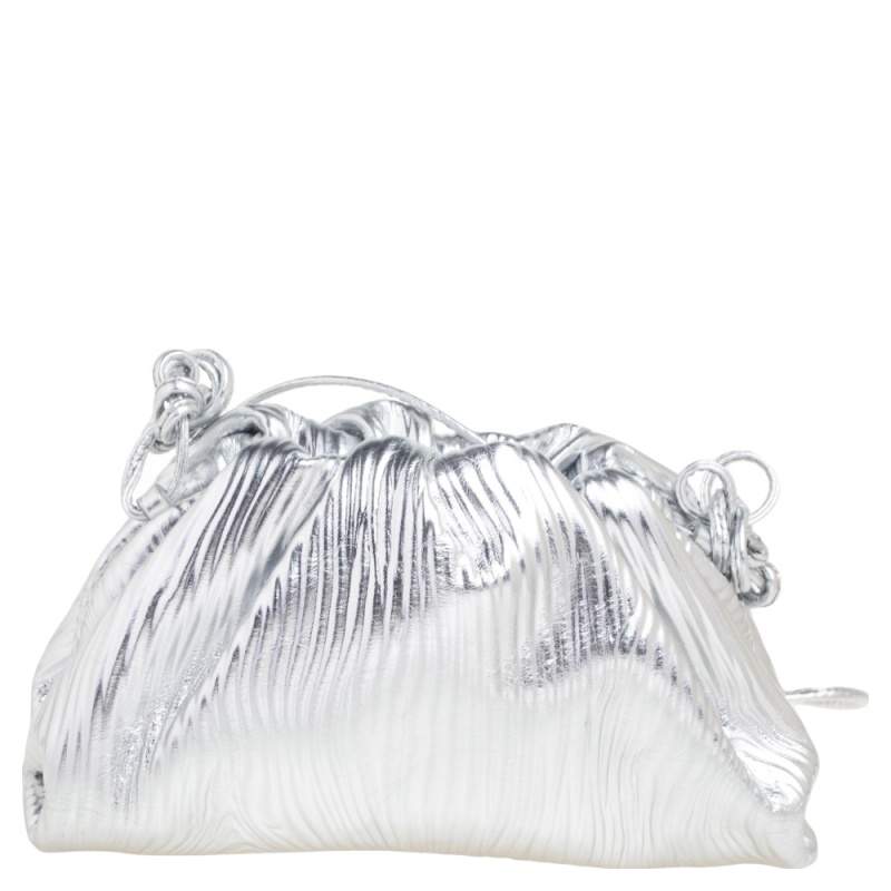 Silver 'The Mini Pouch' shoulder bag Bottega Veneta - Vitkac France