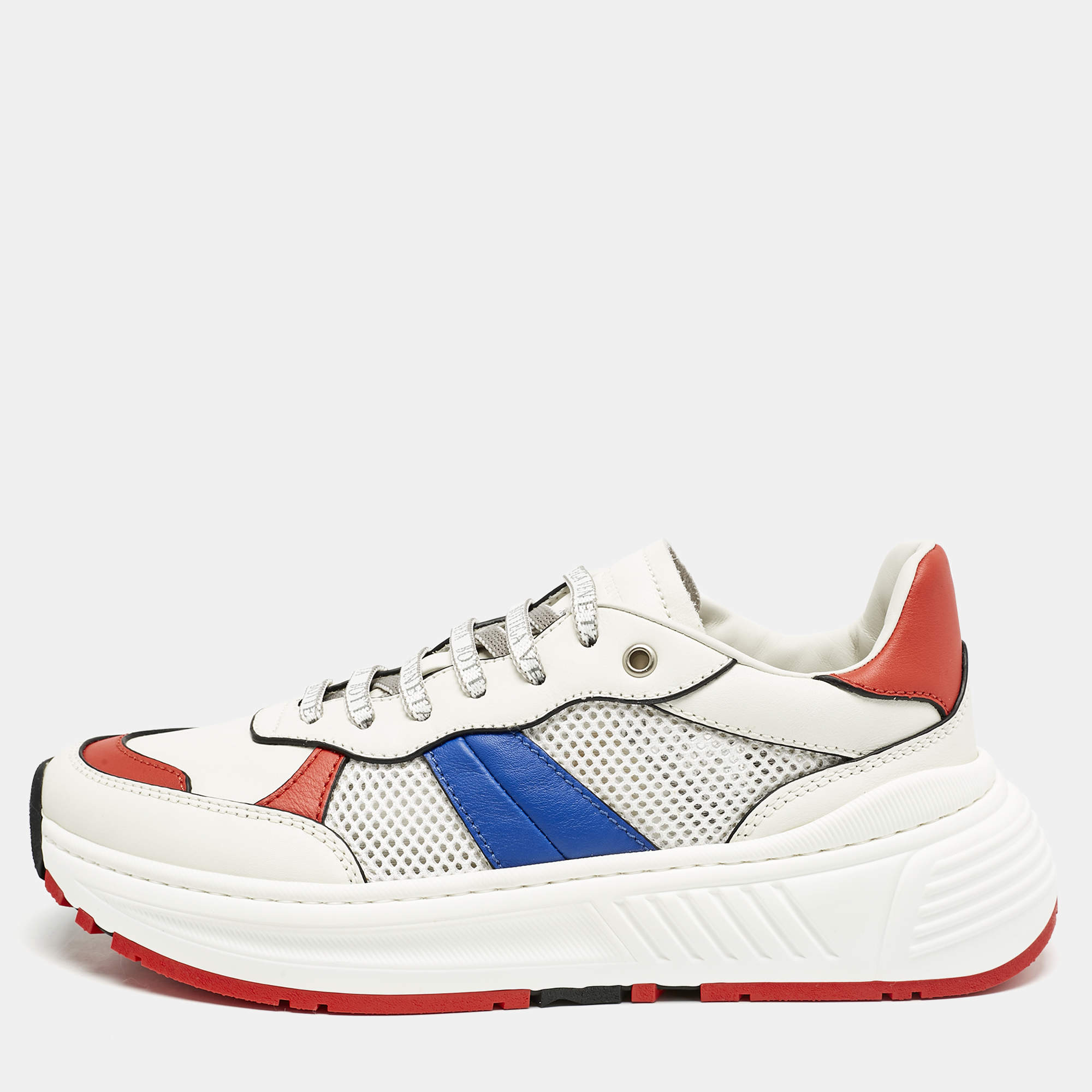 Bottega Veneta Multicolor Leather and Mesh Speedster Sneakers Size 40