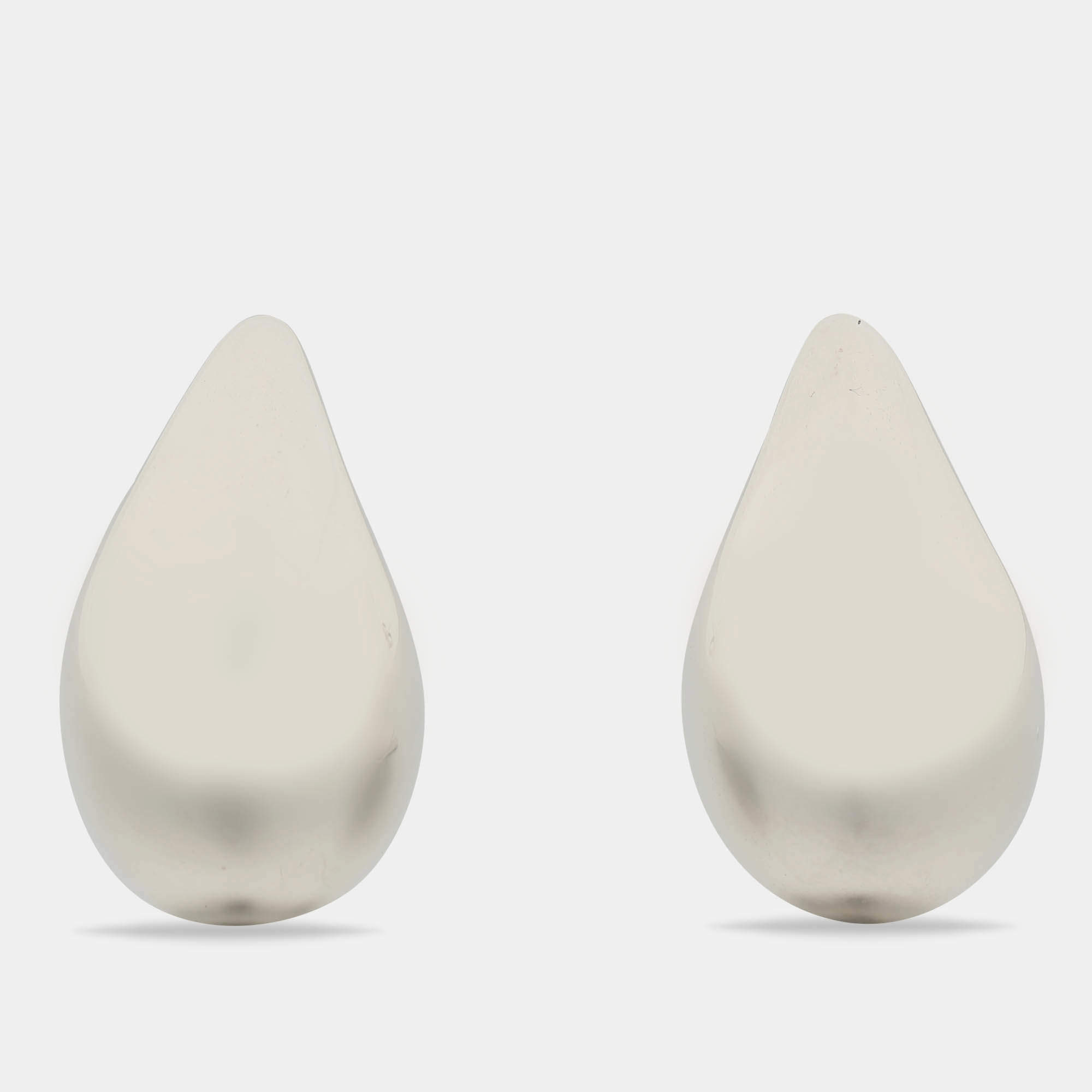 Pre Owned Bottega Veneta Drop Sterling Silver Earrings