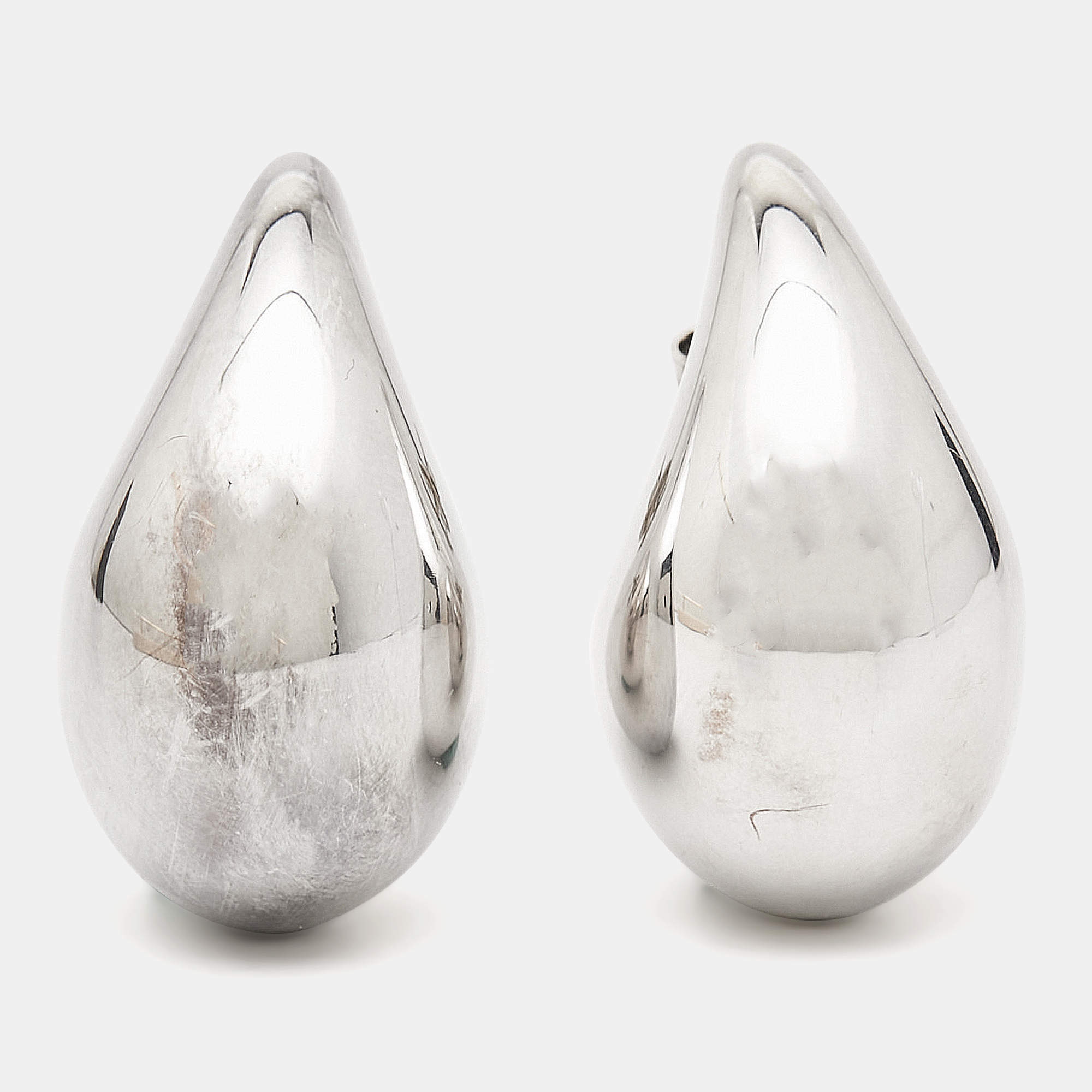 Bottega Veneta Drop Sterling Silver Earrings