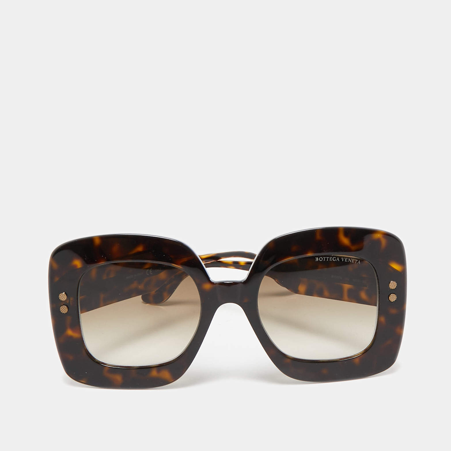 Bottega Veneta Tortoise Brown Gradient BV0237S Oversized Sunglasses