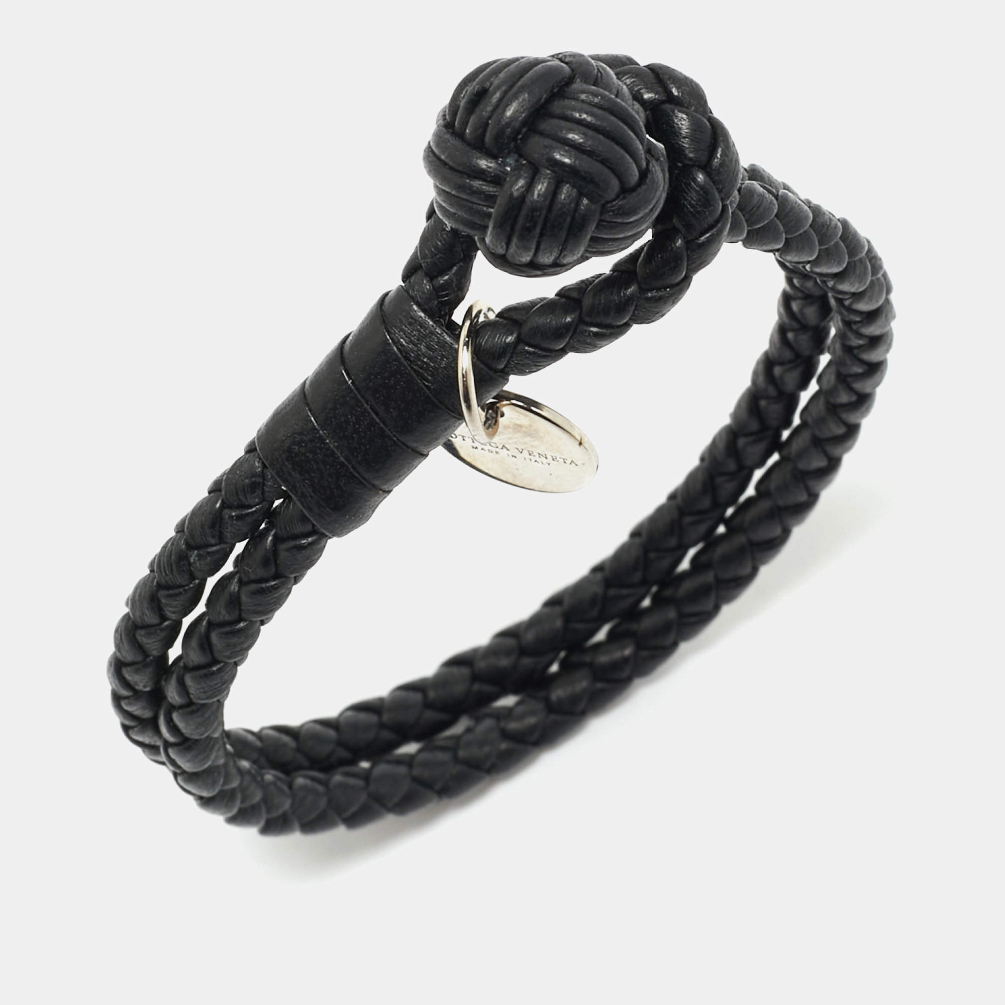 リ*店様 BOTTEGA VENETA Intrecciato Bracelet authentic Bottega Veneta Intrecciato Leather Double Bracelet