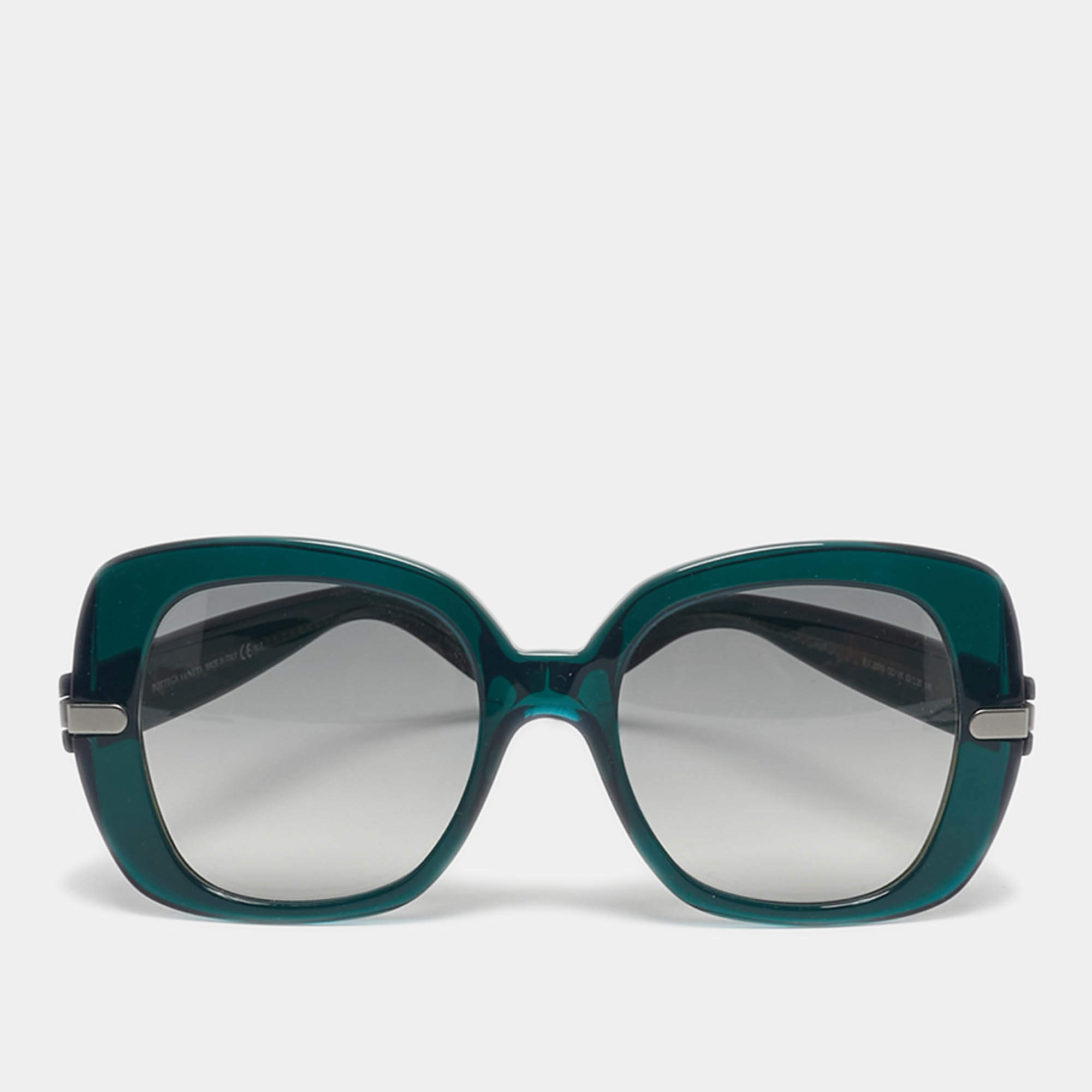 مملوكة مسبقًا Bottega Veneta Green Gradient B.V. 229/S Oversized Sunglasses