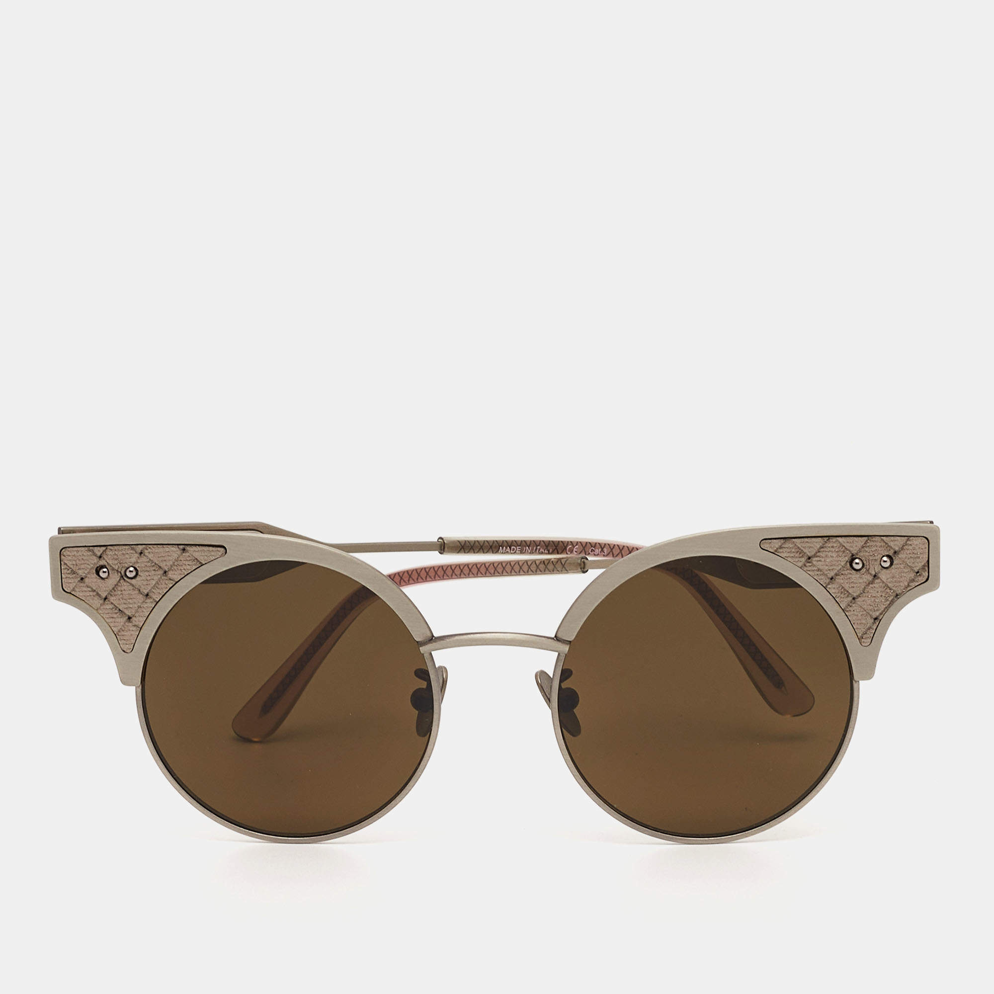 Bottega Veneta Black/Grey BVQ113S Cat Eye Sunglasses