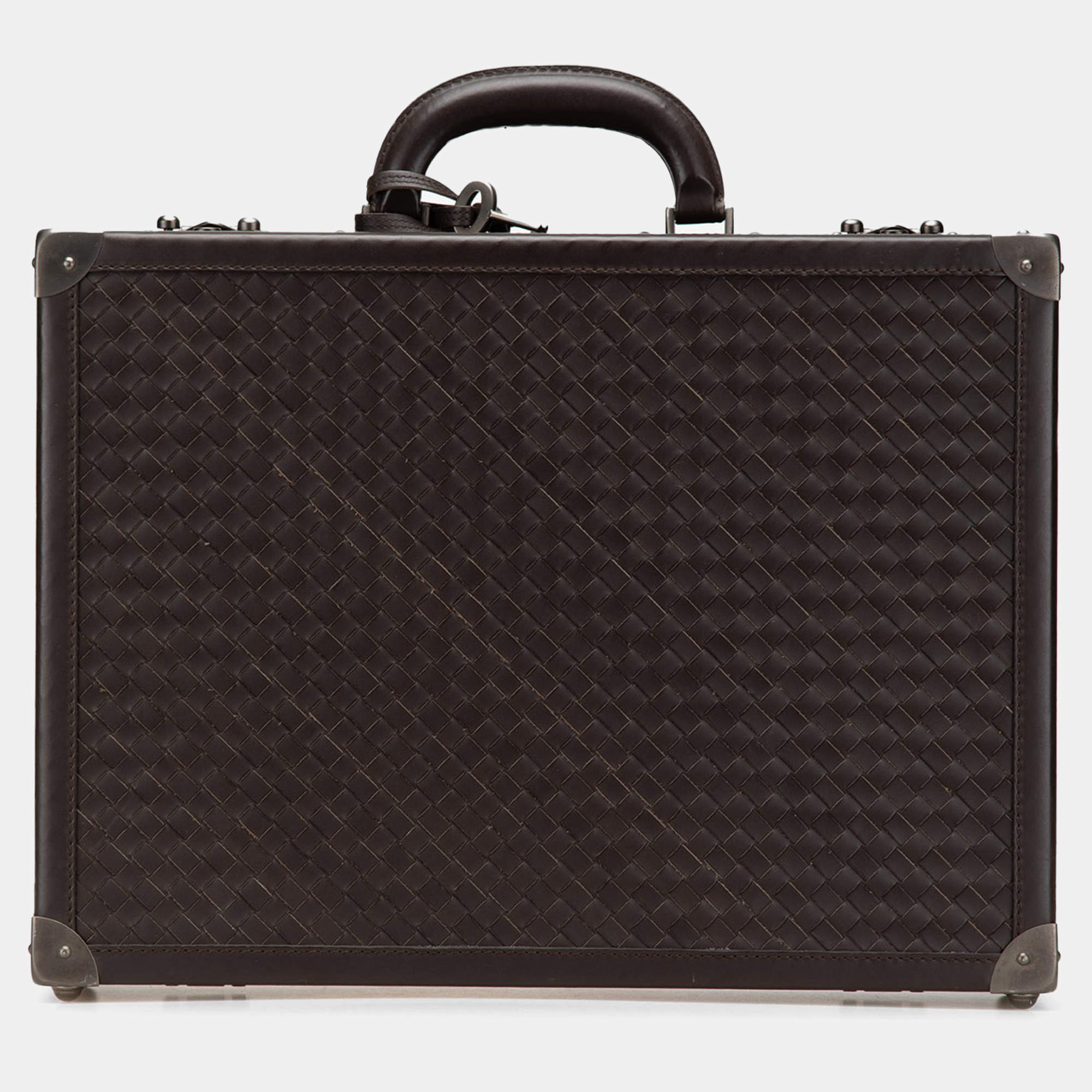 Bottega Veneta Brown Nappa Intrecciato Attache Briefcase