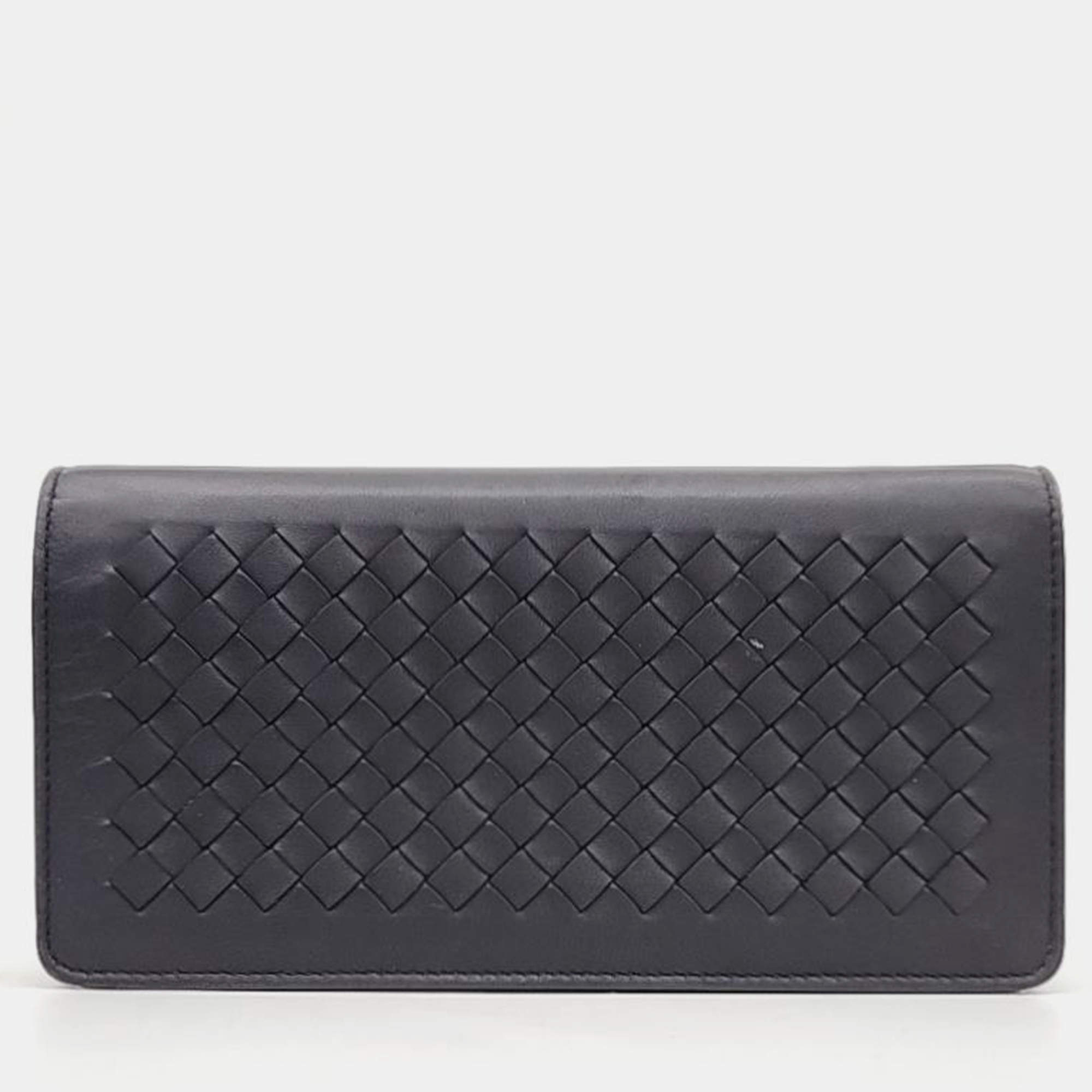 Bottega Veneta Black Leather Mesh Crossbody Bag