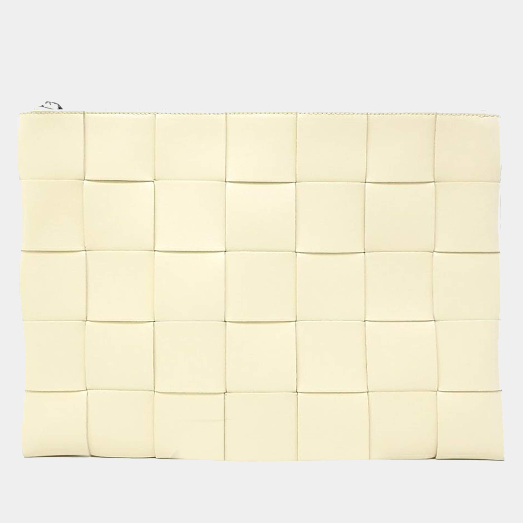 Bottega Veneta Beige Cassette Clutch