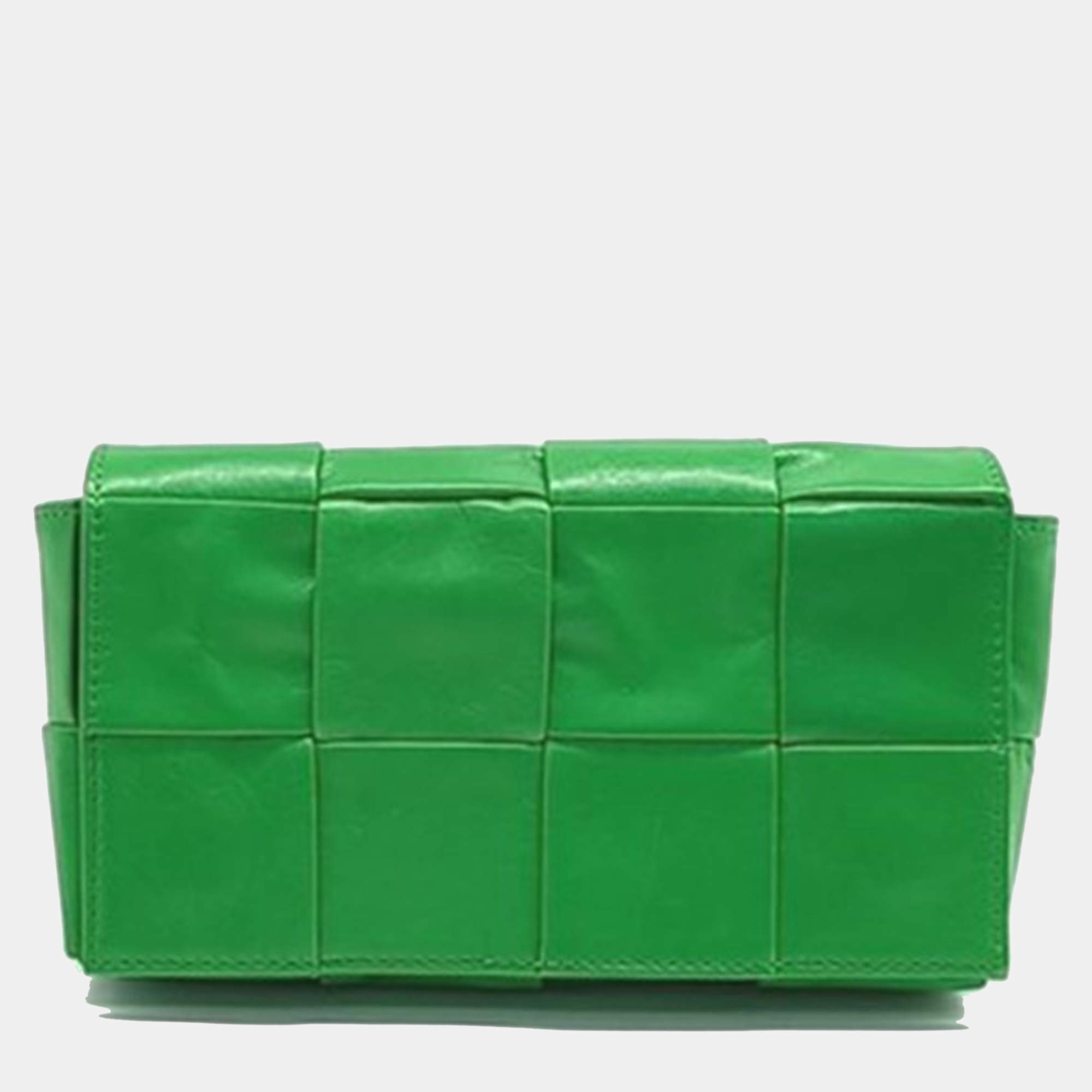 Bottega Veneta Green Leather Candy Cassette Belt Bag