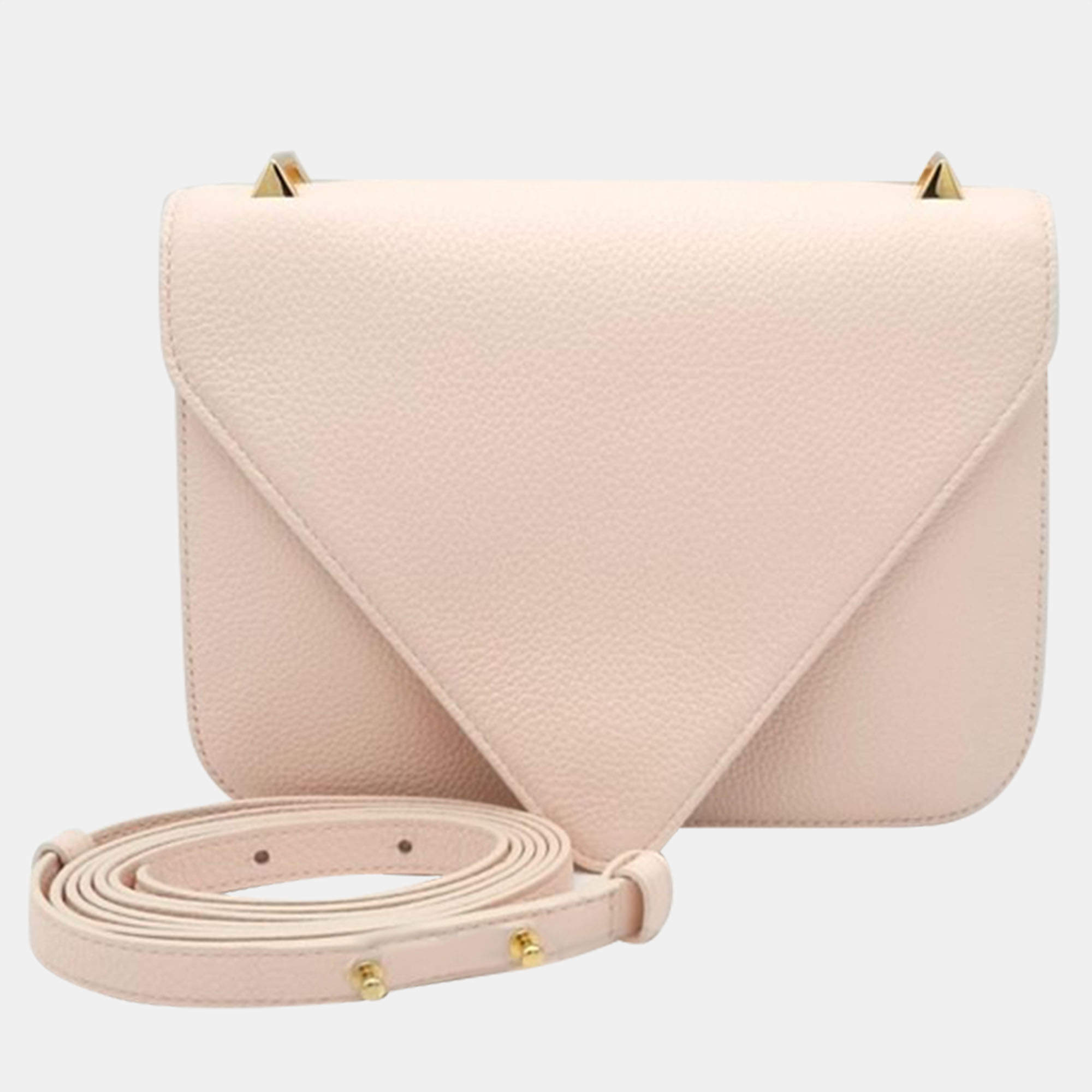 Bottega Veneta Pink Leather Mount Shoulder Bag