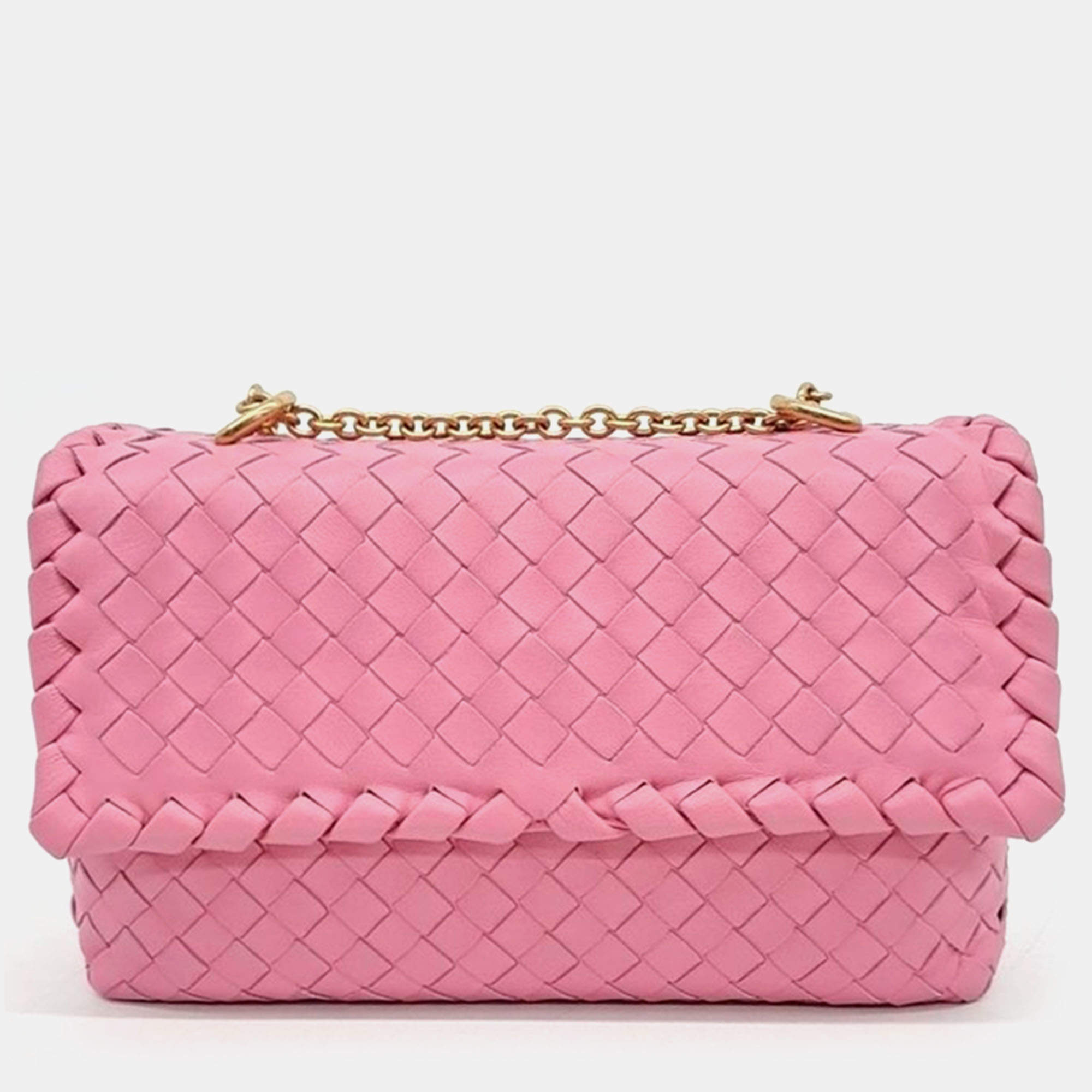 Pre Owned Bottega Veneta Olympia shoulder bag