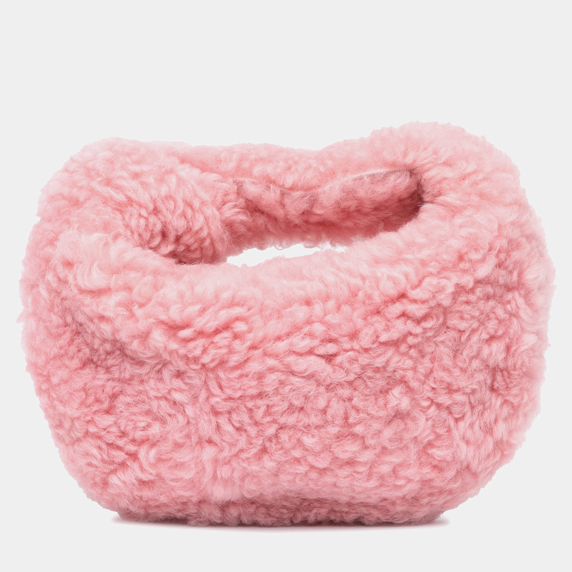 Bottega Veneta Pink Mini Shearling Jodie