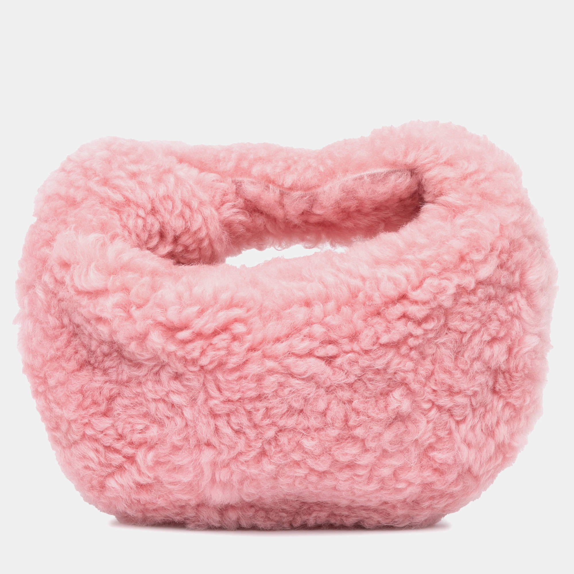 Bottega Veneta Pink Mini Shearling Jodie