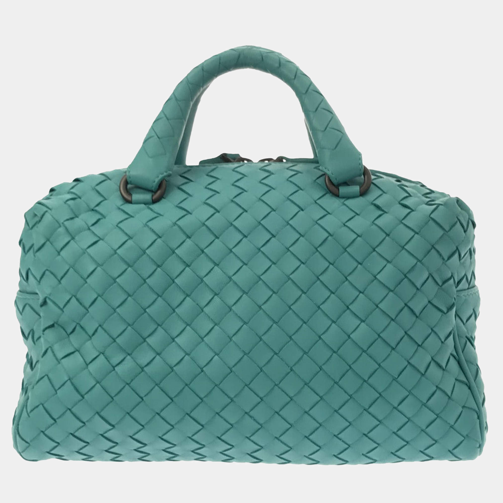 Bottega Veneta Green Intrecciato Satchel
