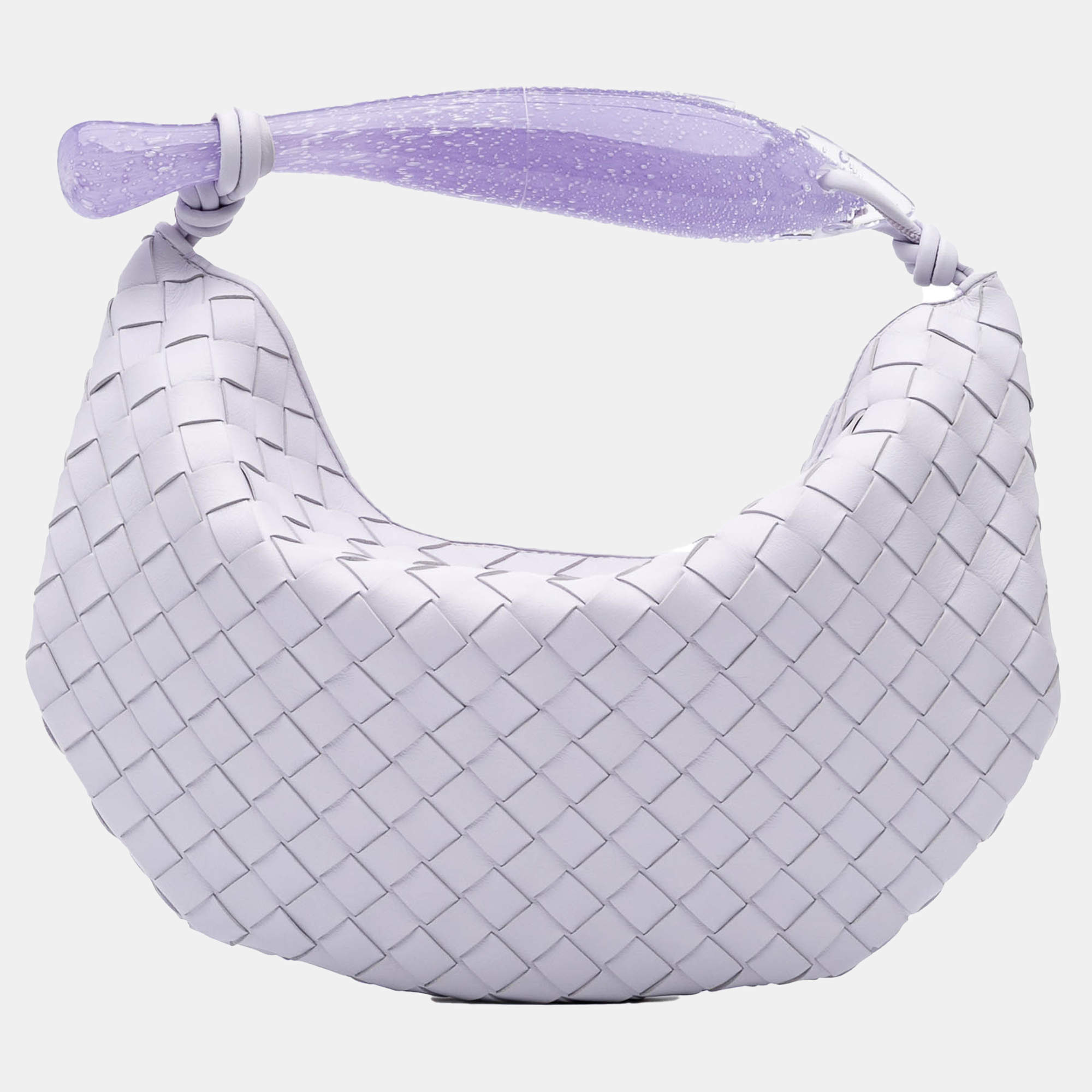 Bottega Veneta Purple Murano Glass Lambskin Intrecciato Sardine