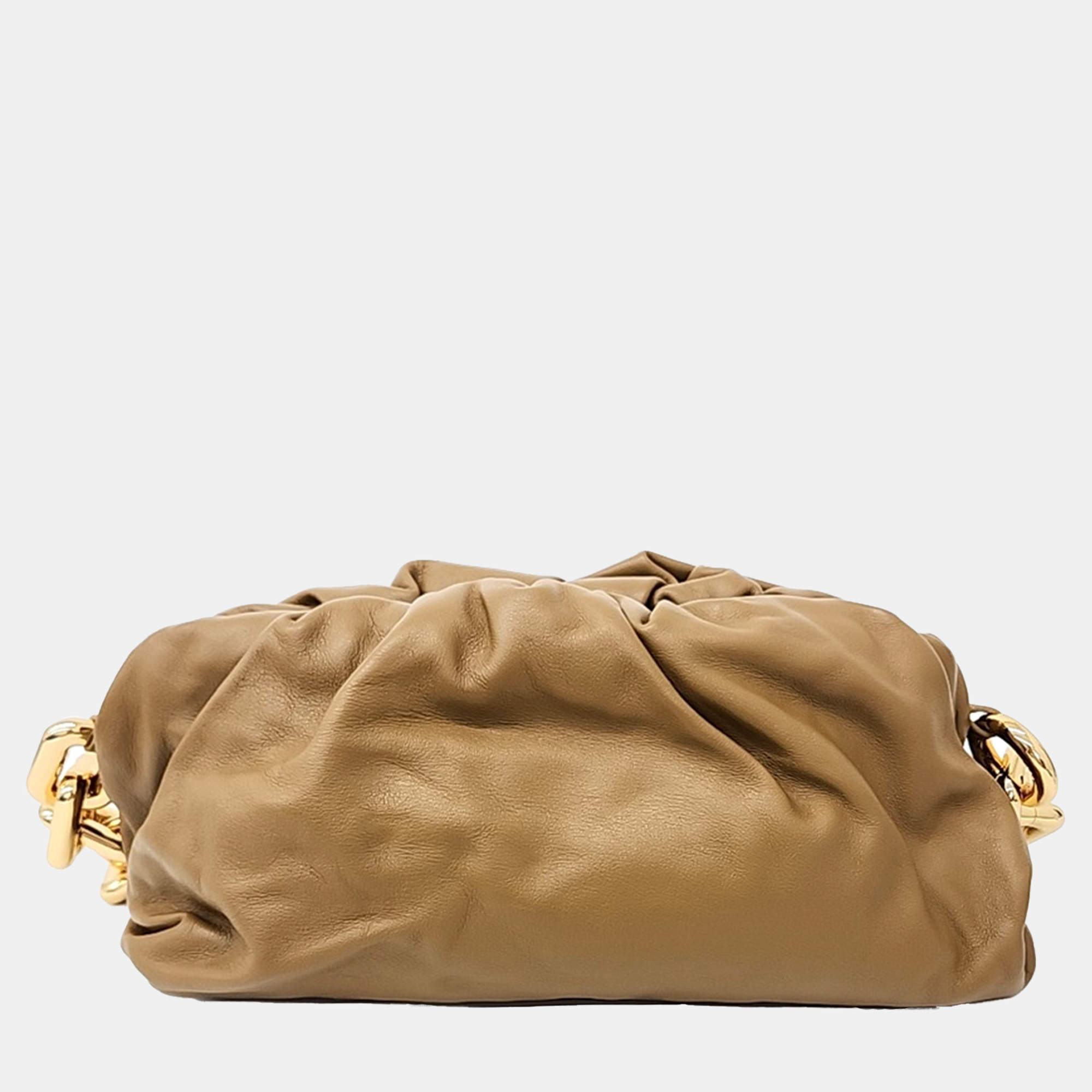 Bottega Veneta Brown Leather chain pouch