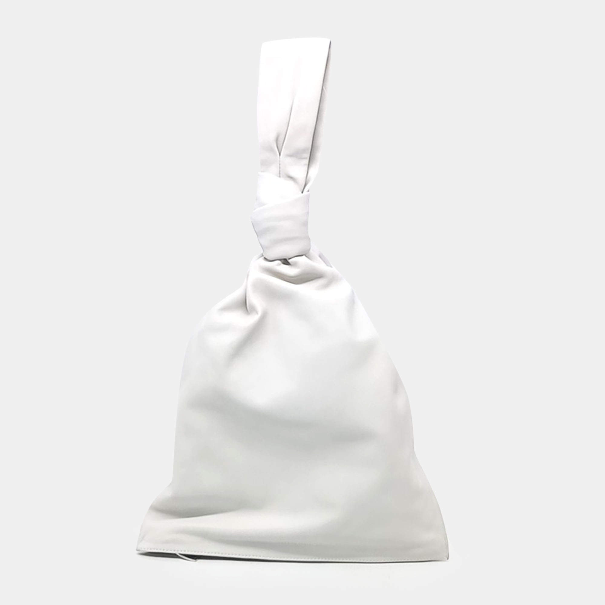 Bottega Veneta White Leather BV Twist bag
