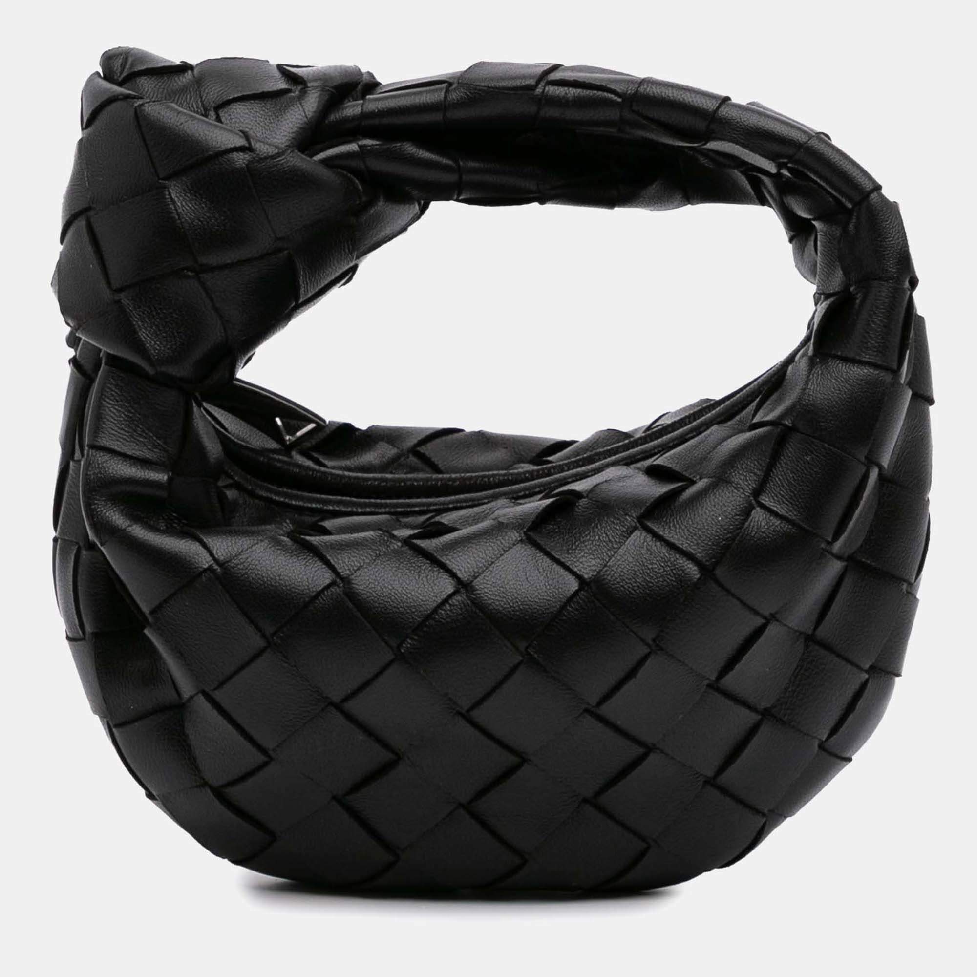 Bottega Veneta Black Candy Nappa Intrecciato Jodie