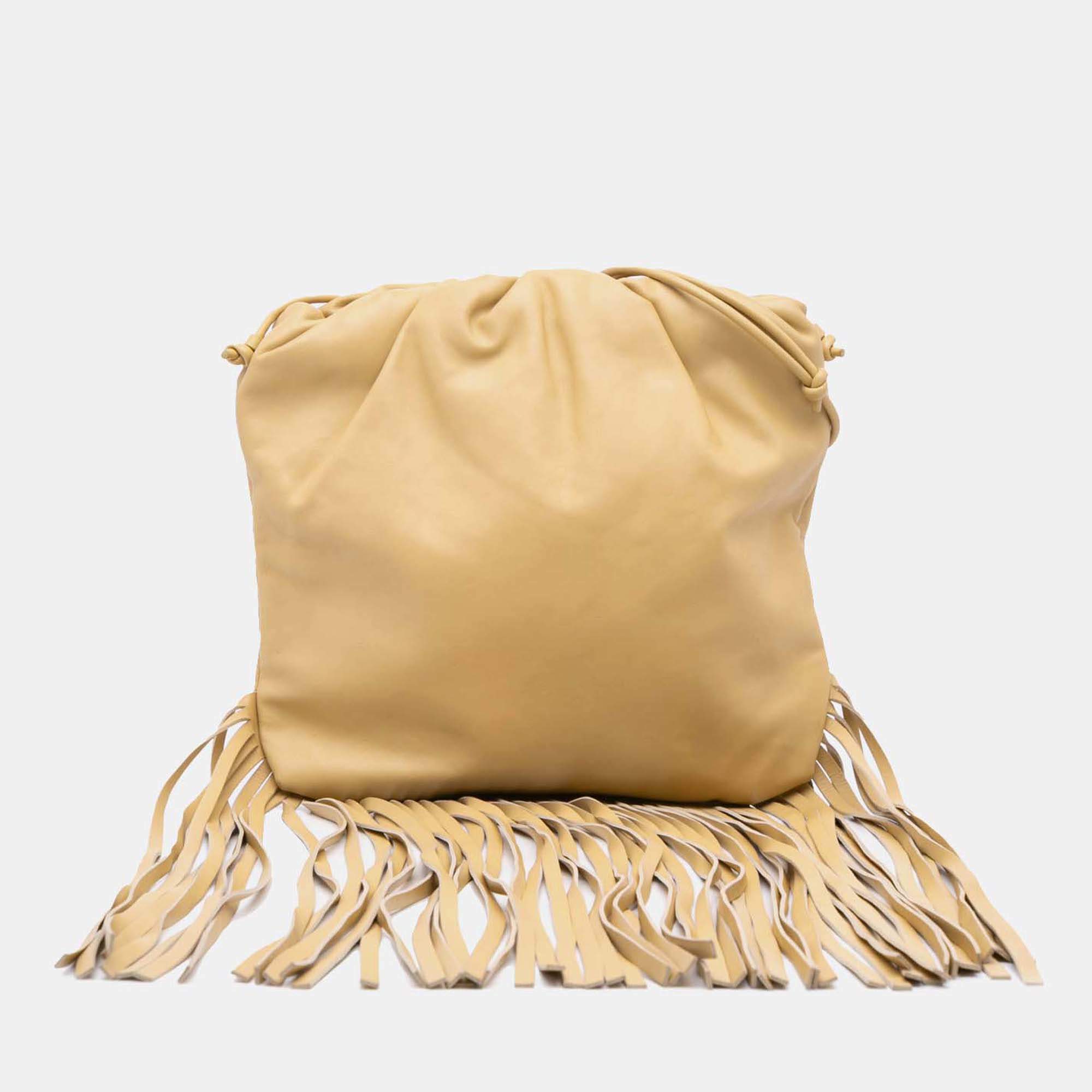 Bottega Veneta Lambskin The Fringe Pouch