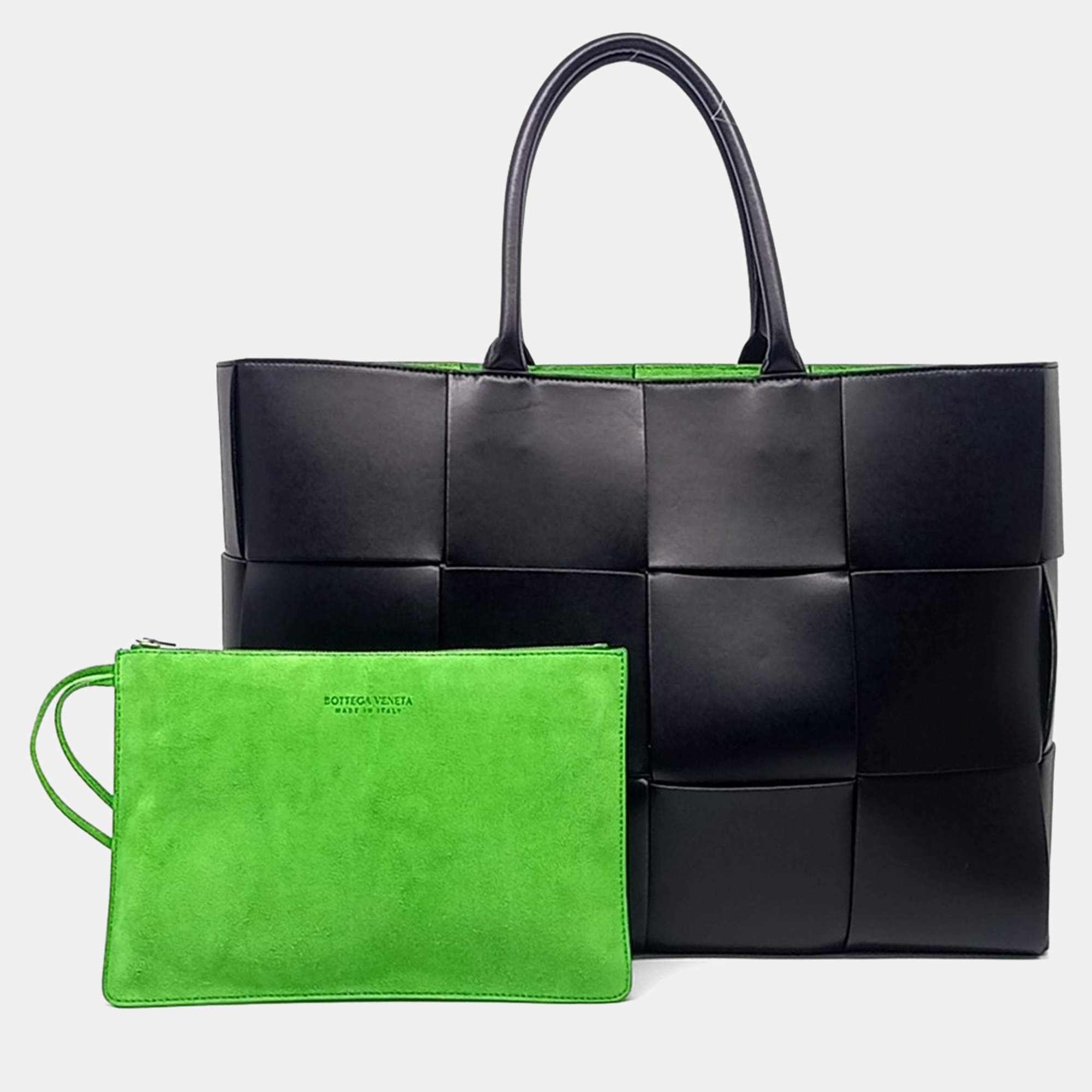 Bottega Veneta Black Leather Arco Large bag