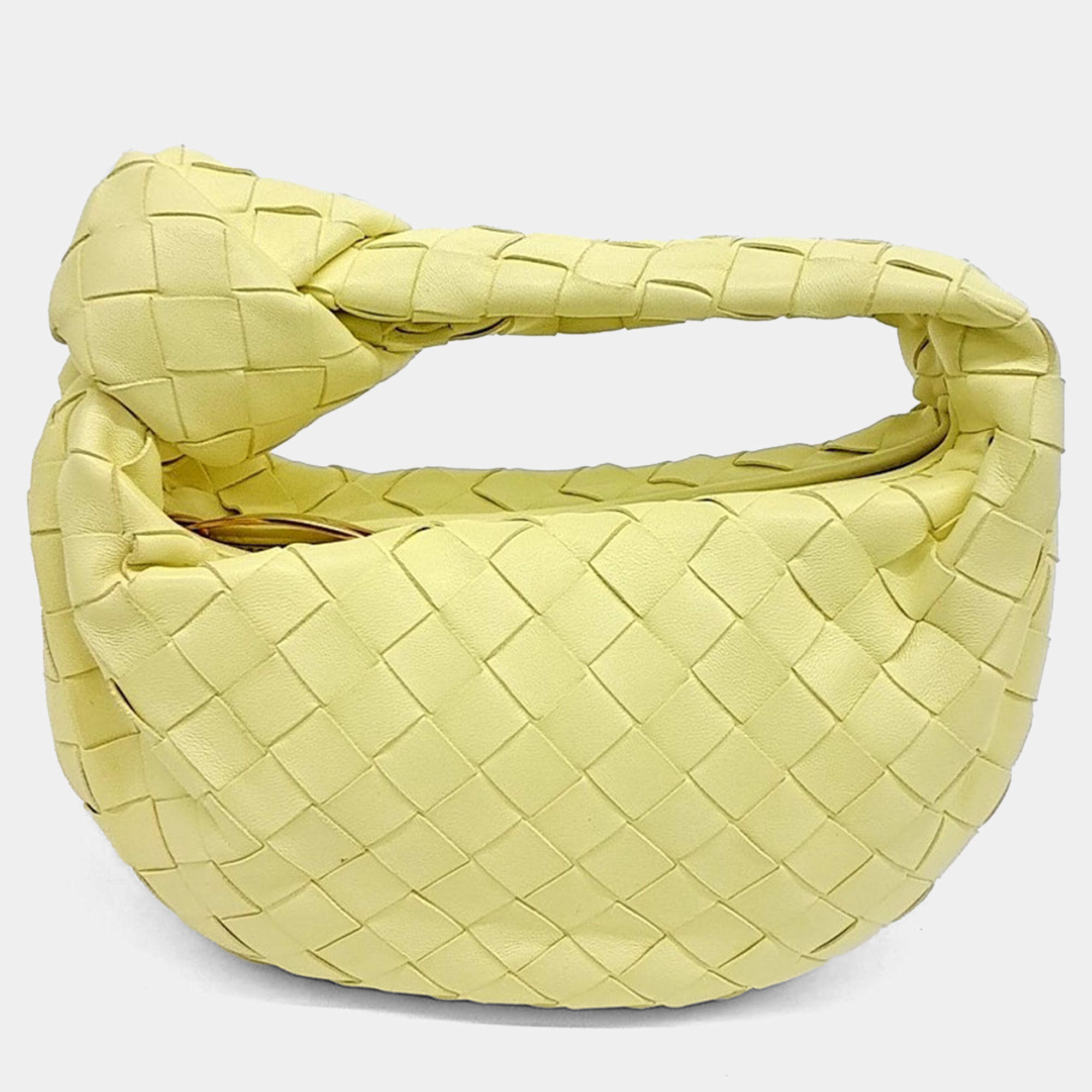 Bottega Veneta Yellow Leather BV Mini Jodi Bag