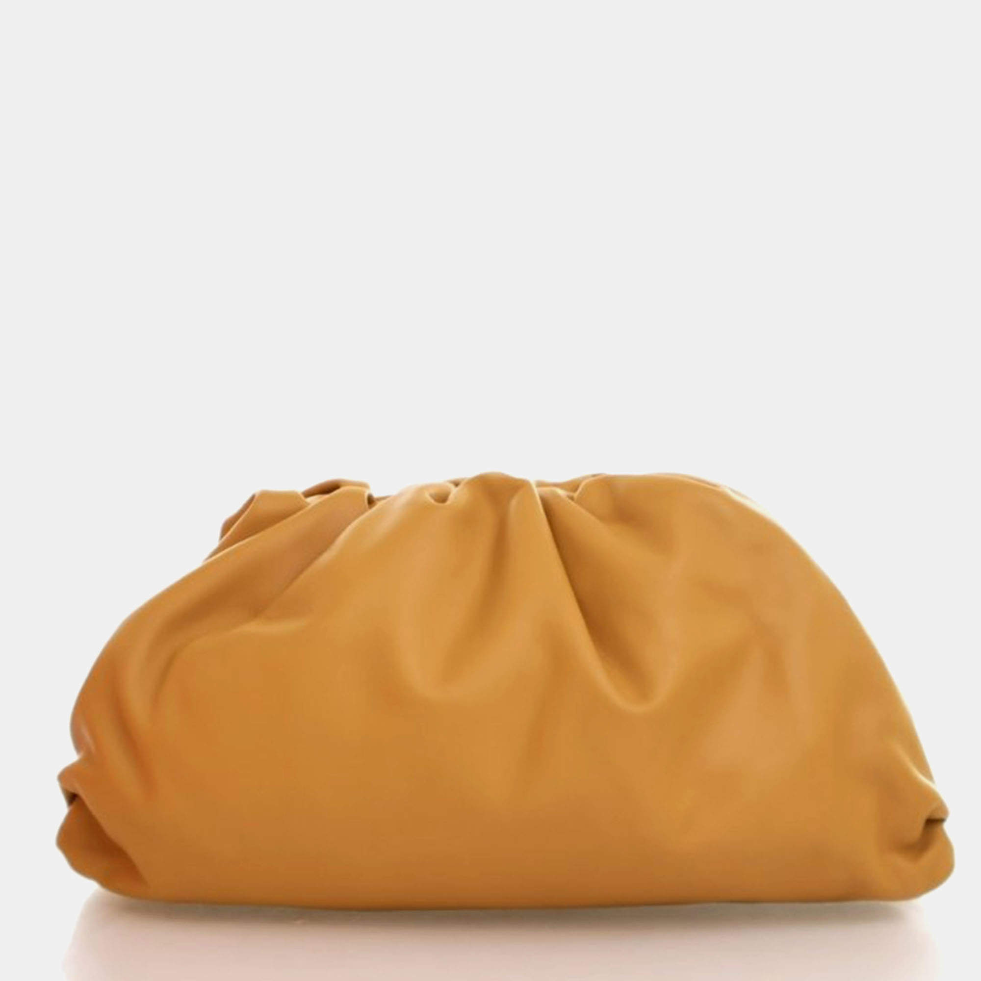 Pre Owned Bottega Veneta The Pouch Calfskin Clutch Bag