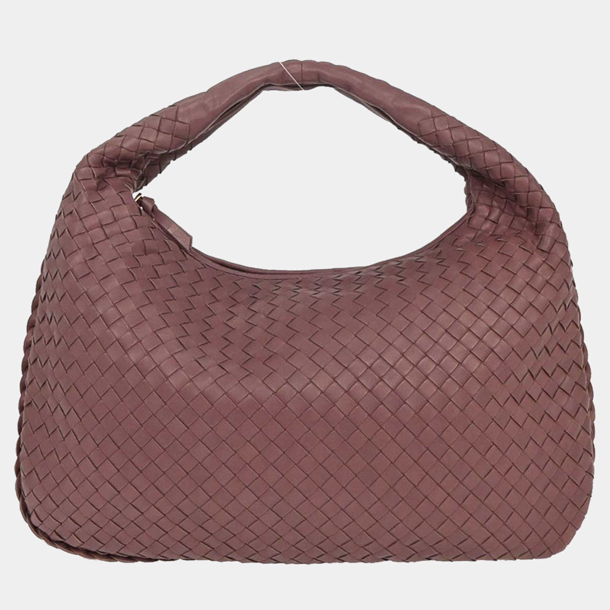 Pre Owned Bottega Veneta Purple Intrecciato Hobo Handbag
