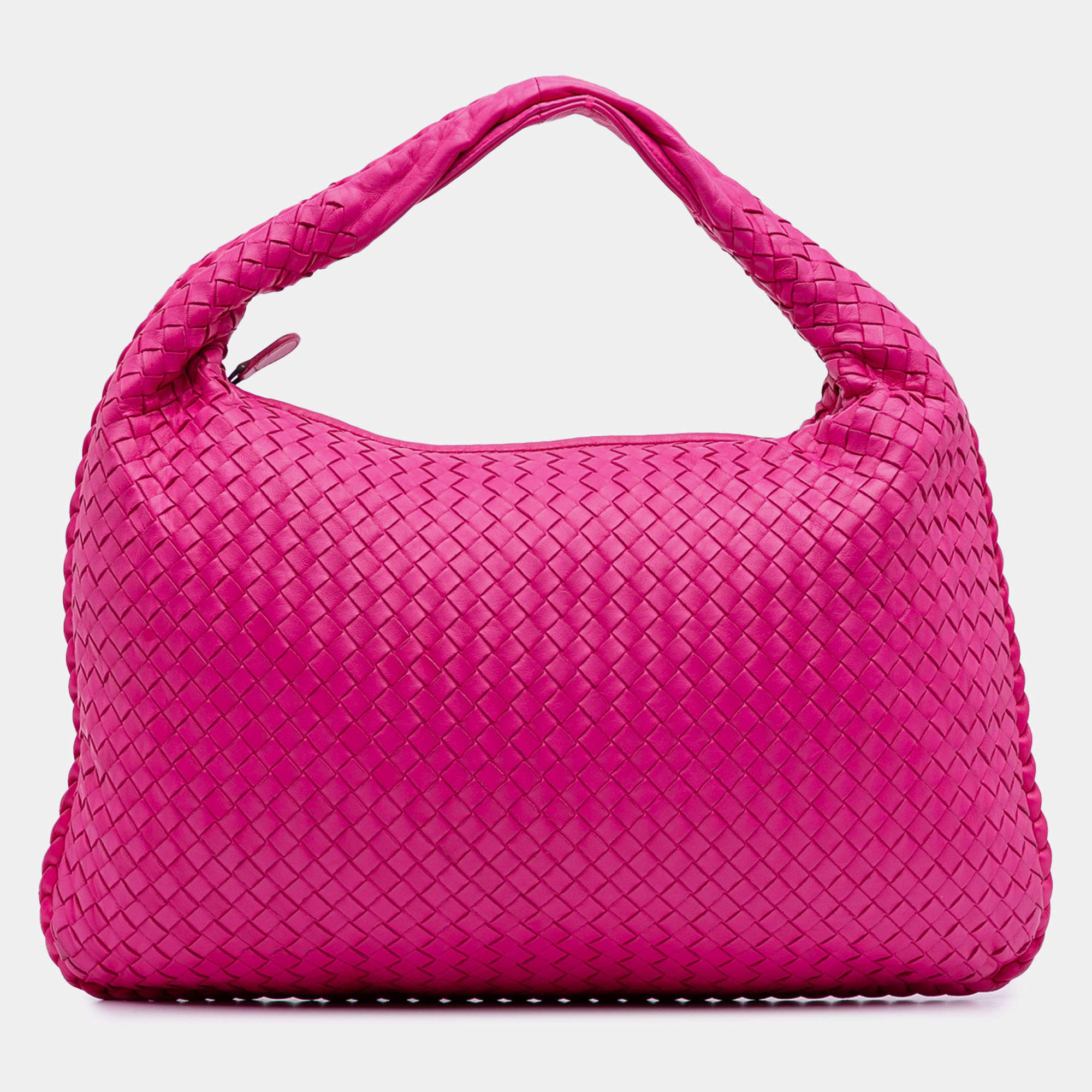 Pre Owned Bottega Veneta Medium Nappa Intrecciato Veneta Hobo