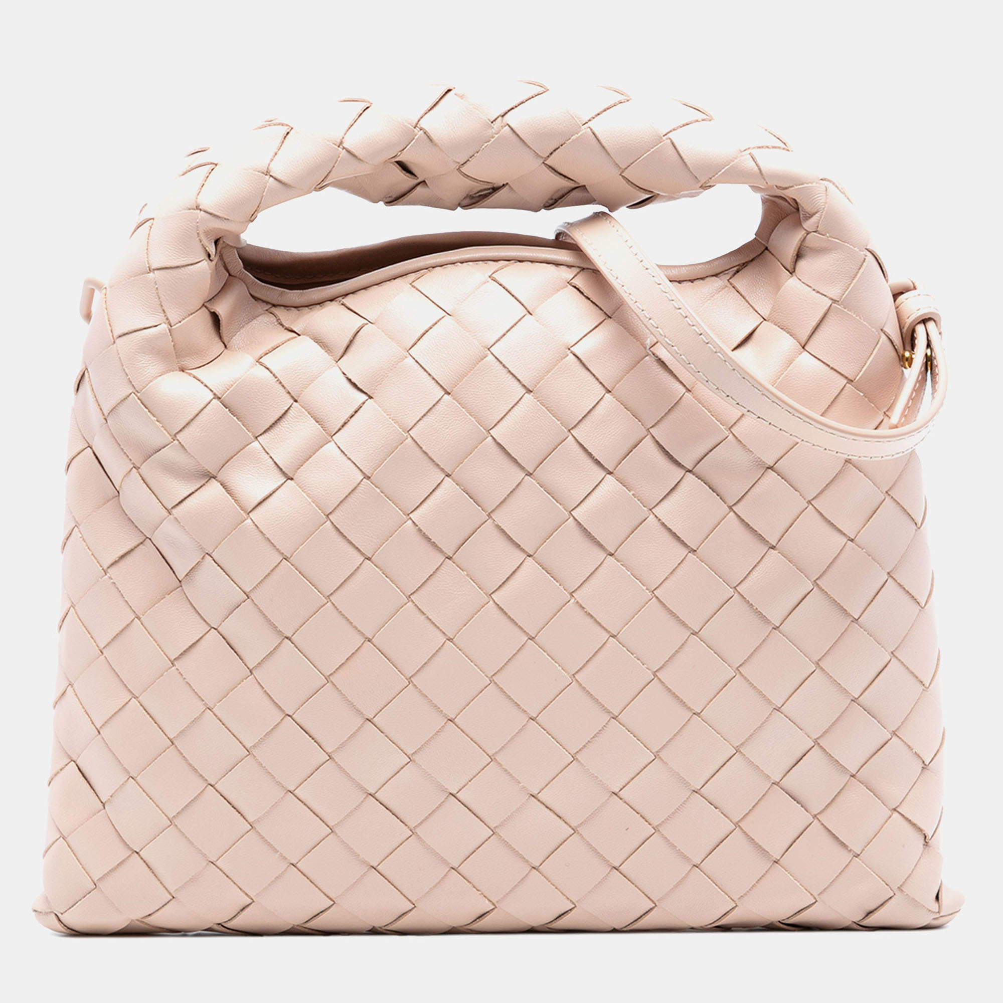 مملوكة مسبقًا حقيبة بوتيغا فينيتا هوب جلد عجل إنتريتشياتو زهري ميني