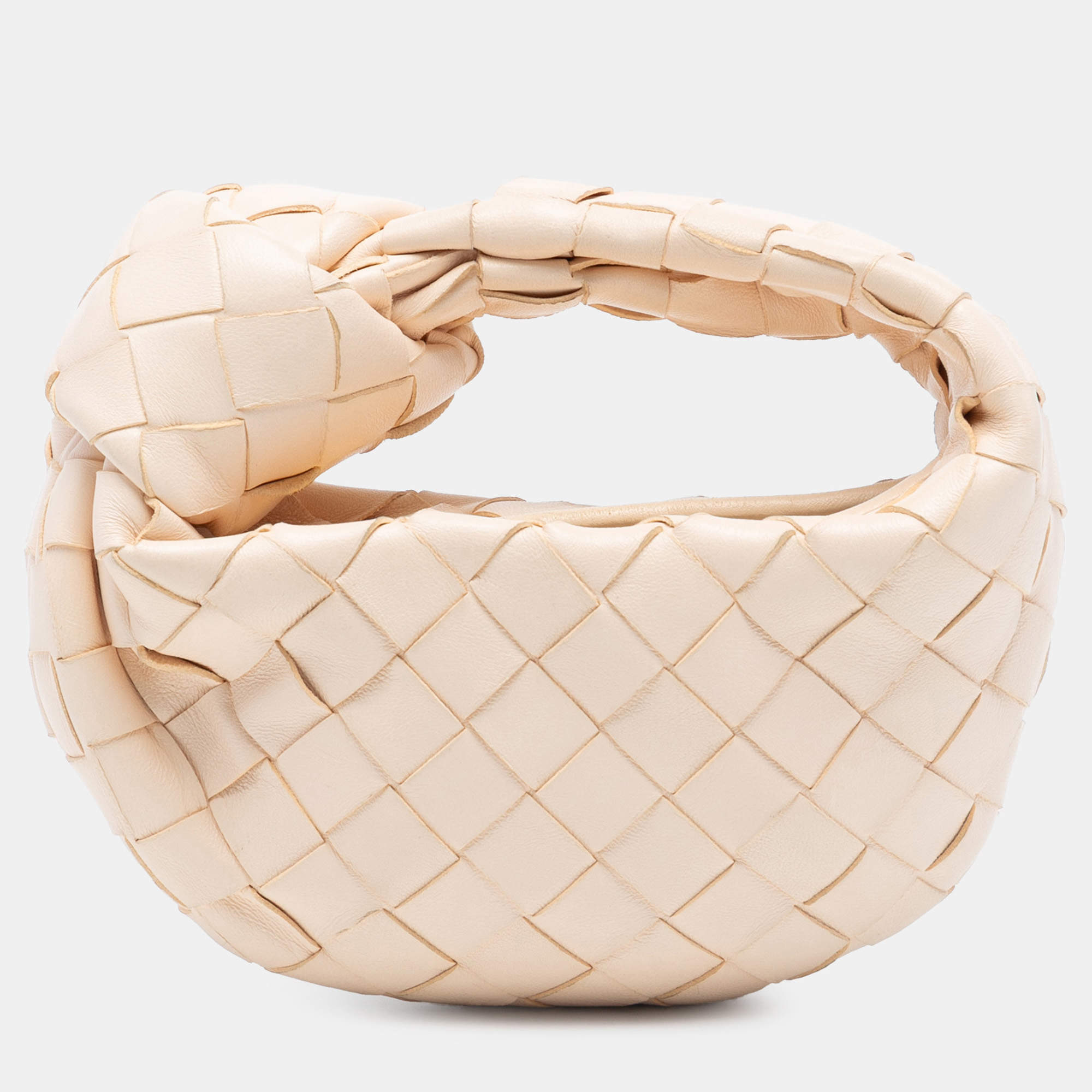 Pre Owned Bottega Veneta Brown Candy Nappa Intrecciato Jodie