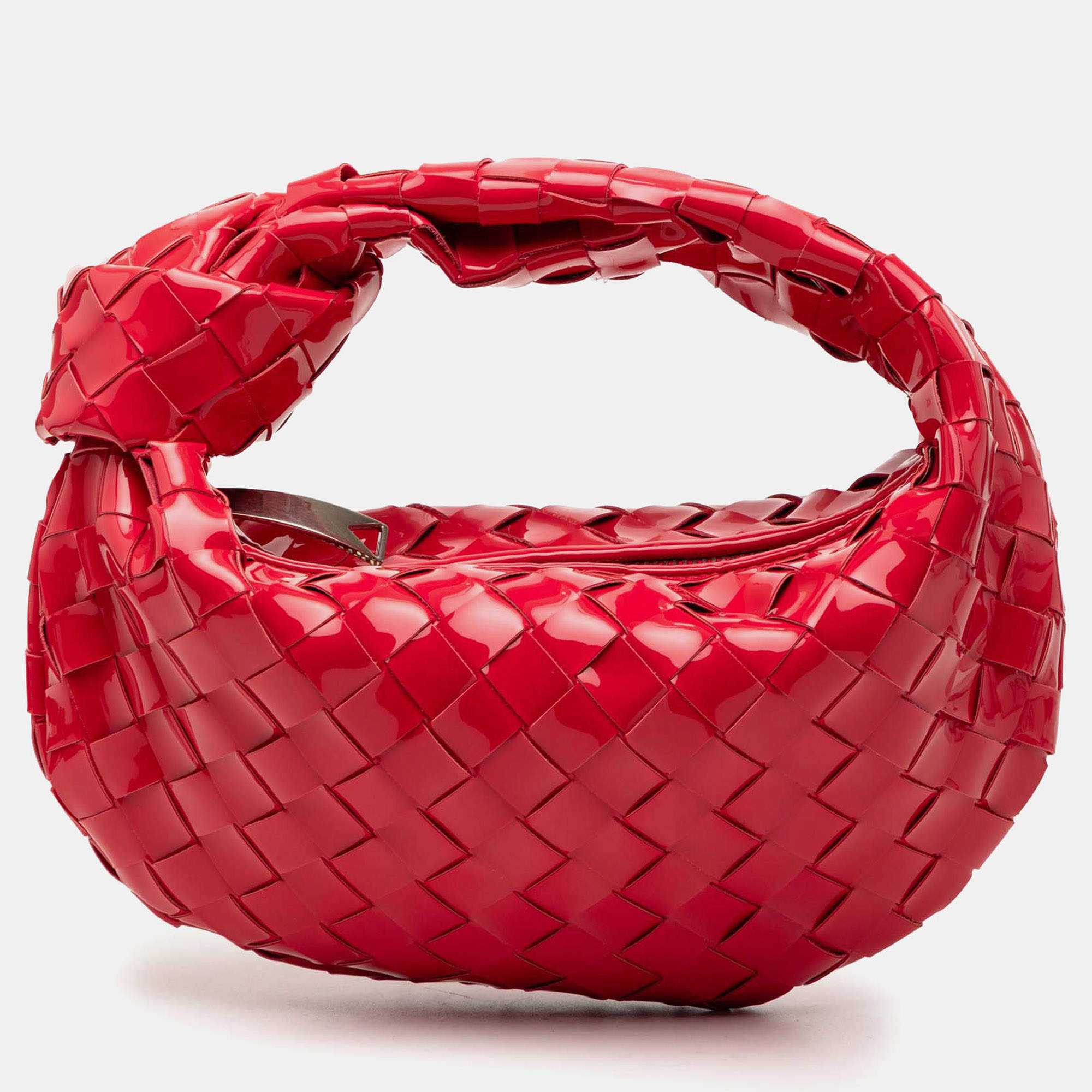 Pre Owned حقيبة جودي ميني براءة حمراء بوتيغا فينيتا إنتريتشياتو