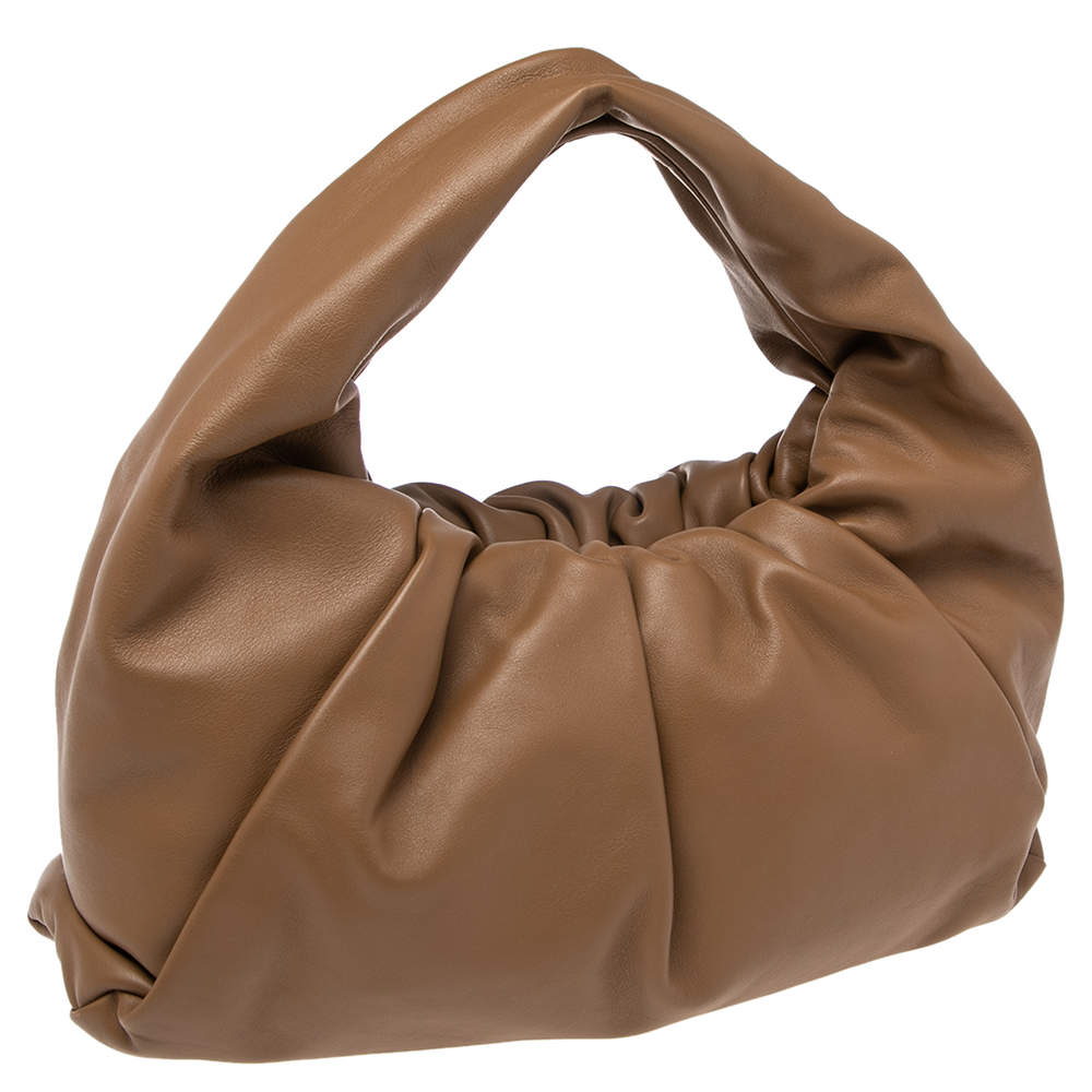 Bottega Veneta Brown Leather The Shoulder Pouch Bag – Shaikha's