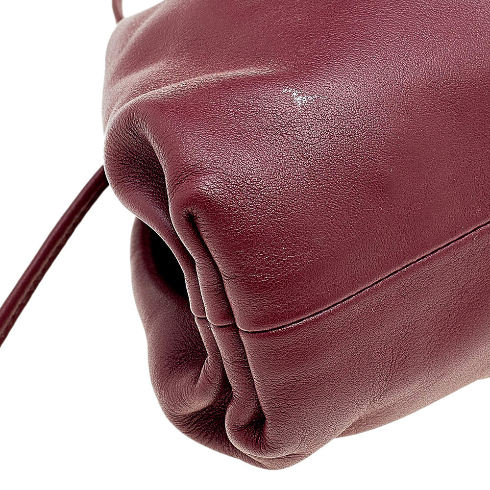 Bottega Veneta Extra Mini Pouch Burgundy Leather – Luxe Collective