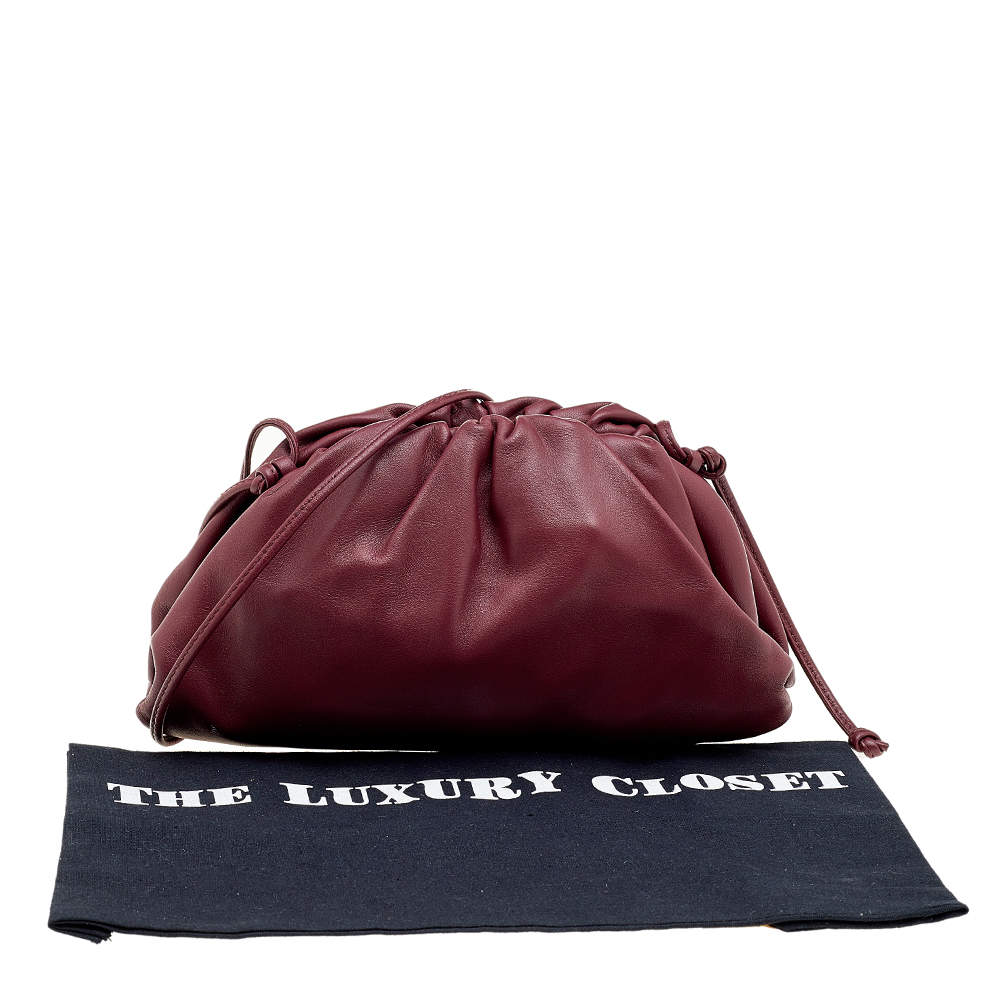 Bottega Veneta Womens The Mini Pouch Belt Bag Red Leather – Luxe