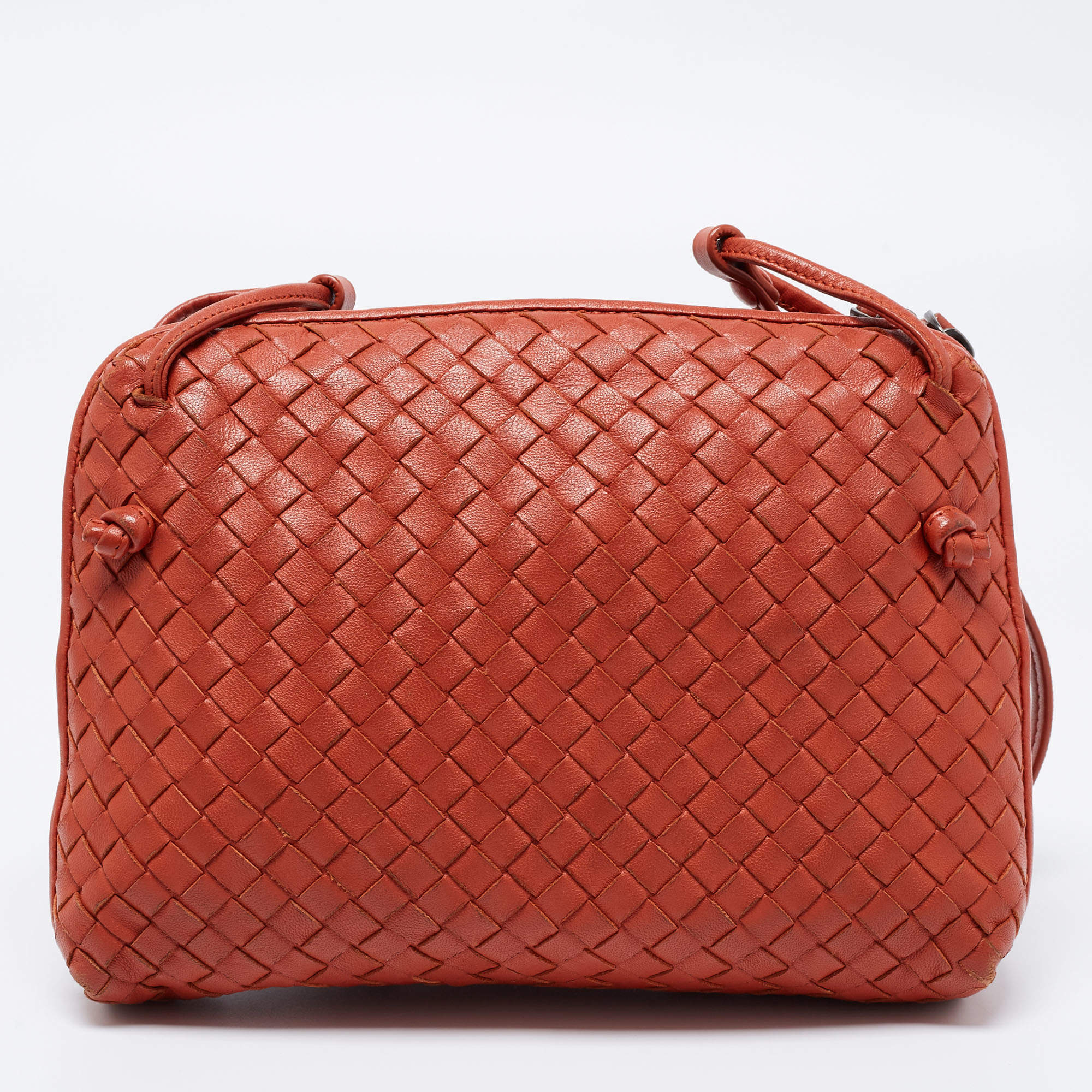 Bottega Veneta Nodini Crossbody Bag Intrecciato Nappa Small Pink 2419591