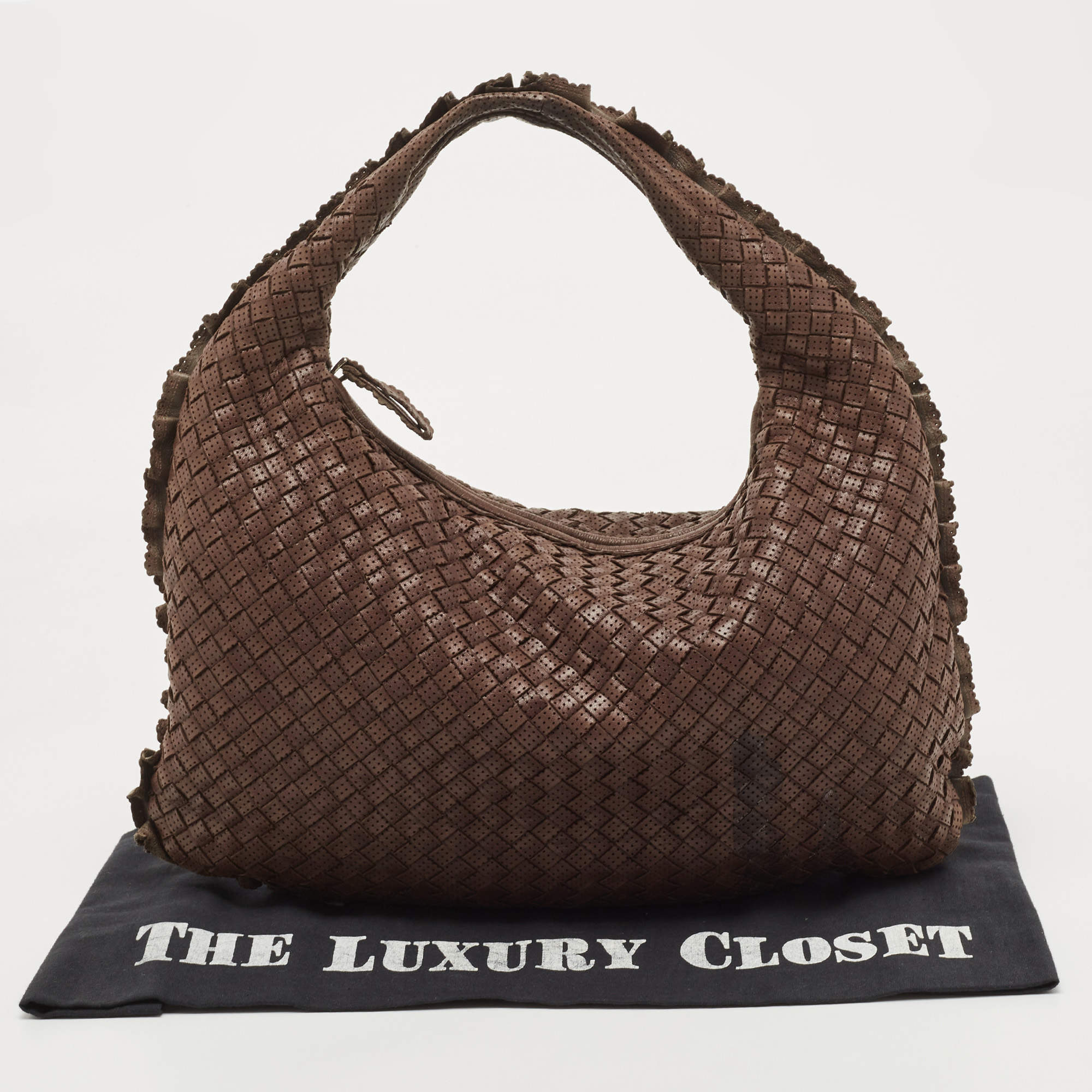 Bottega Veneta Brown Intrecciato Medium Hobo Bag Leather ref.930262 - Joli  Closet