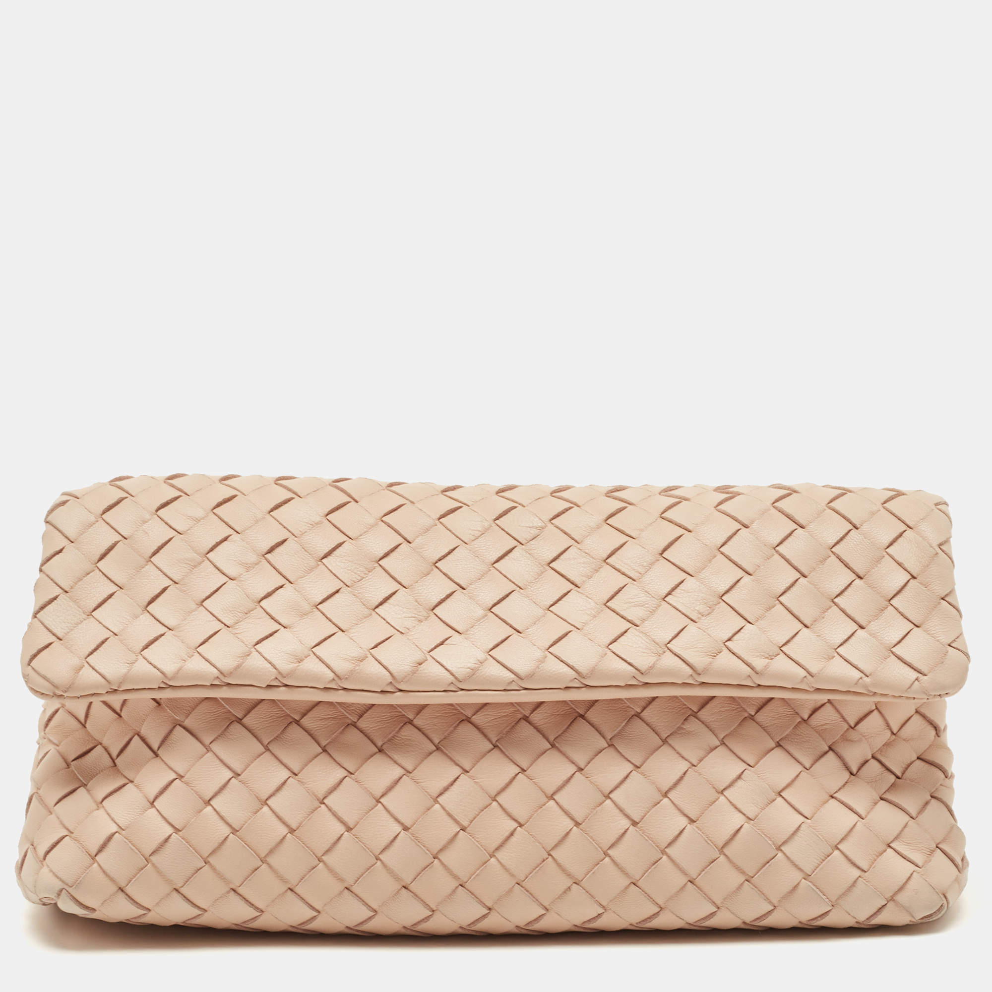 مملوكة مسبقًا حقيبة كلتش بوتيغا فينيتا  جلد نابا أنترشياتو  بقلاب