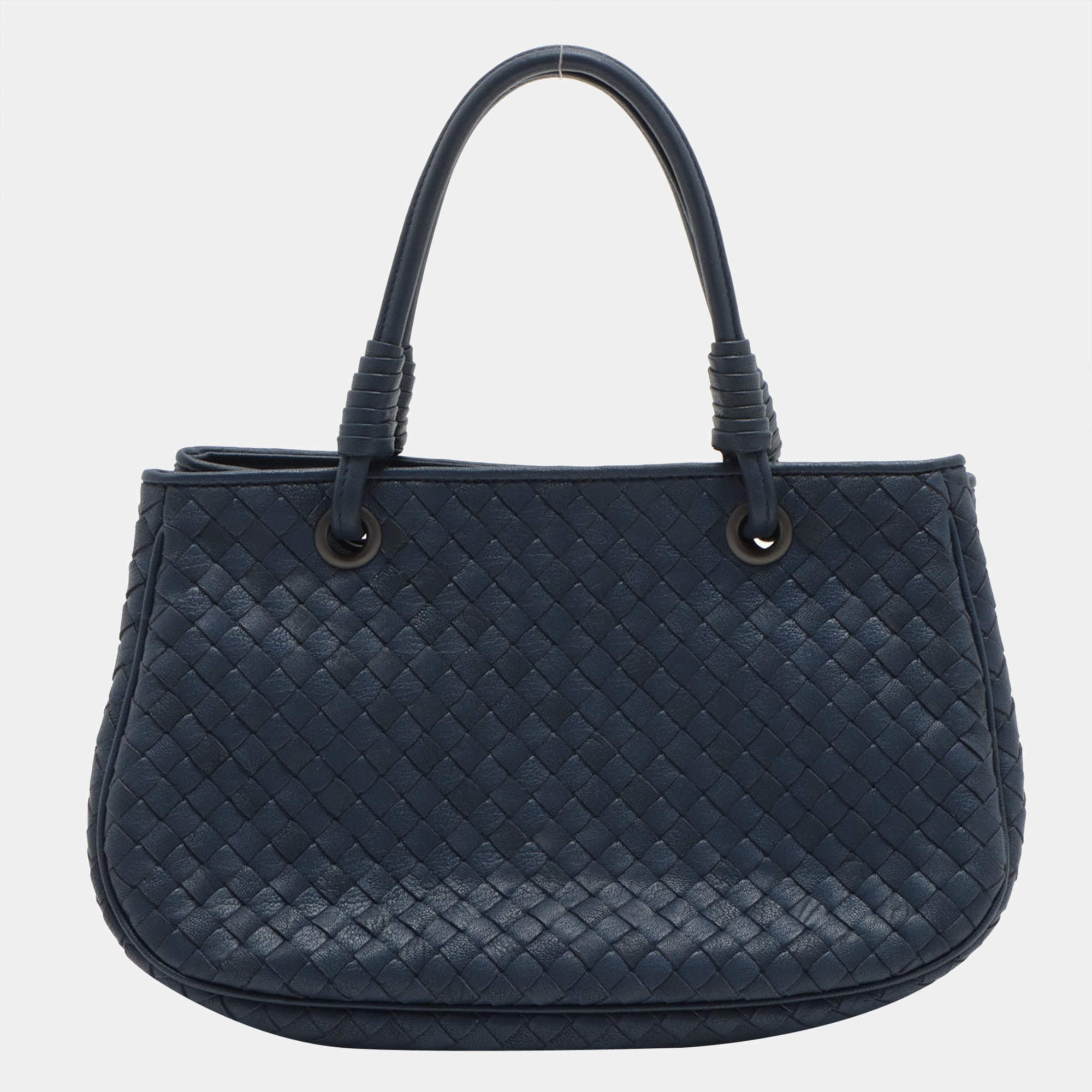 Blue Bottega Veneta Intrecciato Tote