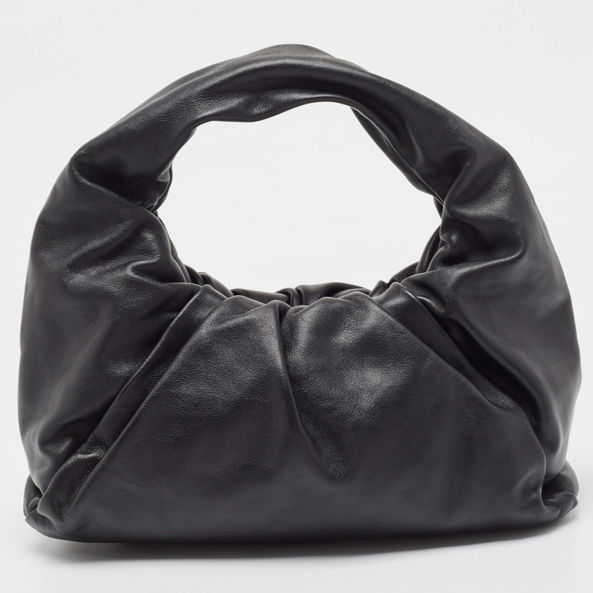 Pre Owned حقيبة صغيرة بوتيغا فينيتا ذا شولدر متوسطة جلد بني جملي 