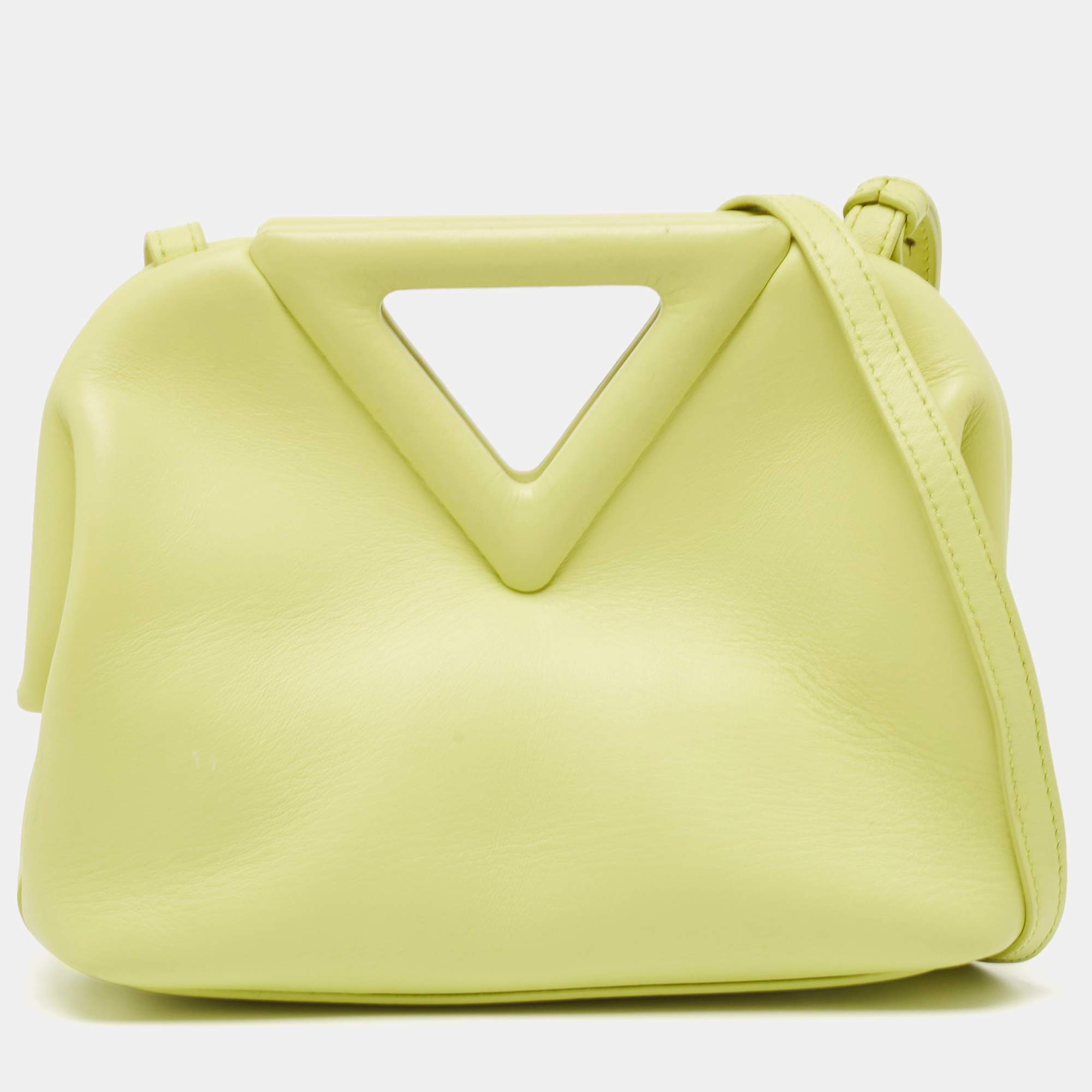 【送料&関税込】Bottega Veneta Light Green Nappa Leather Pad luxury-women-bottega-veneta-
