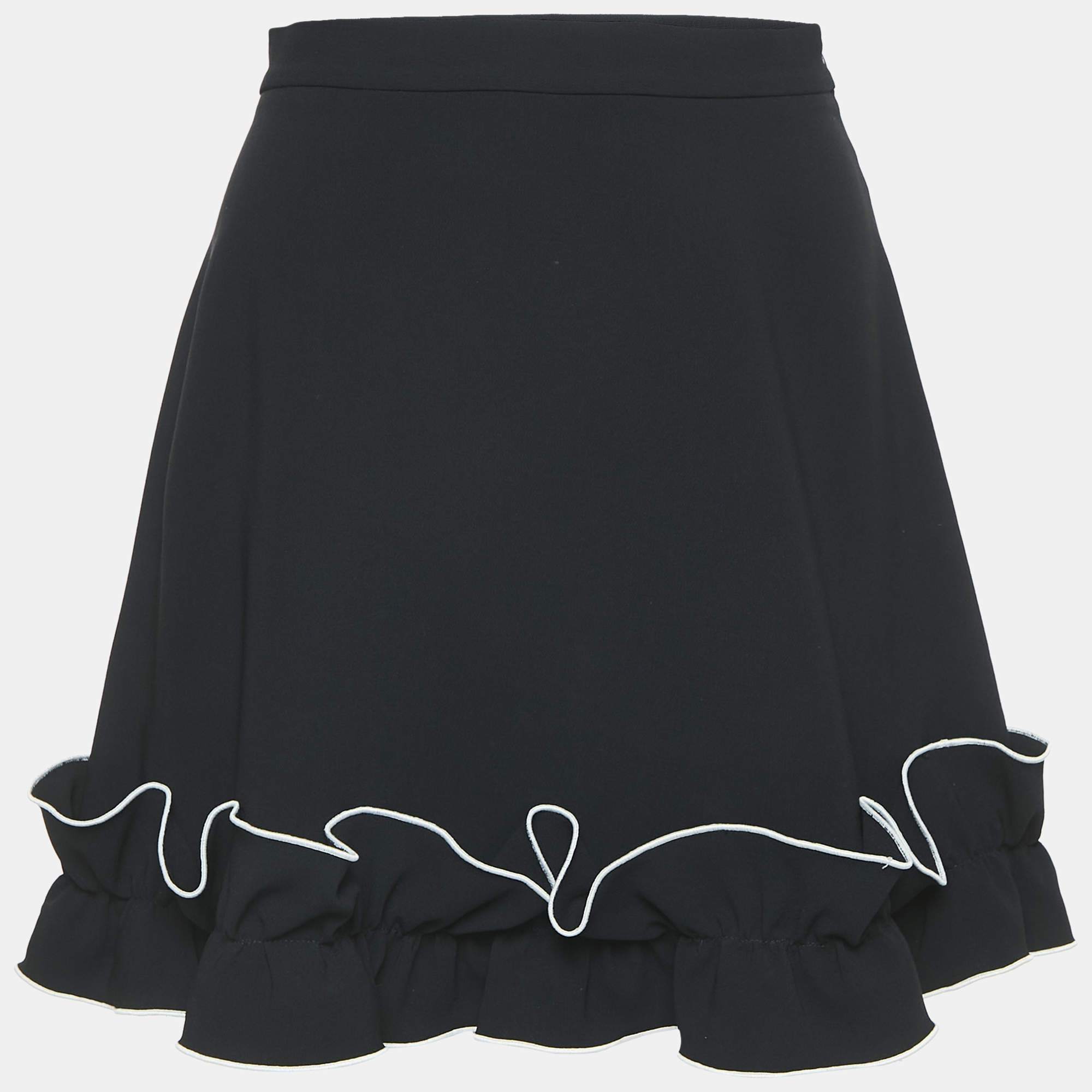 Boutique Moschino Pink Lemon Print Cotton Mini Skirt M