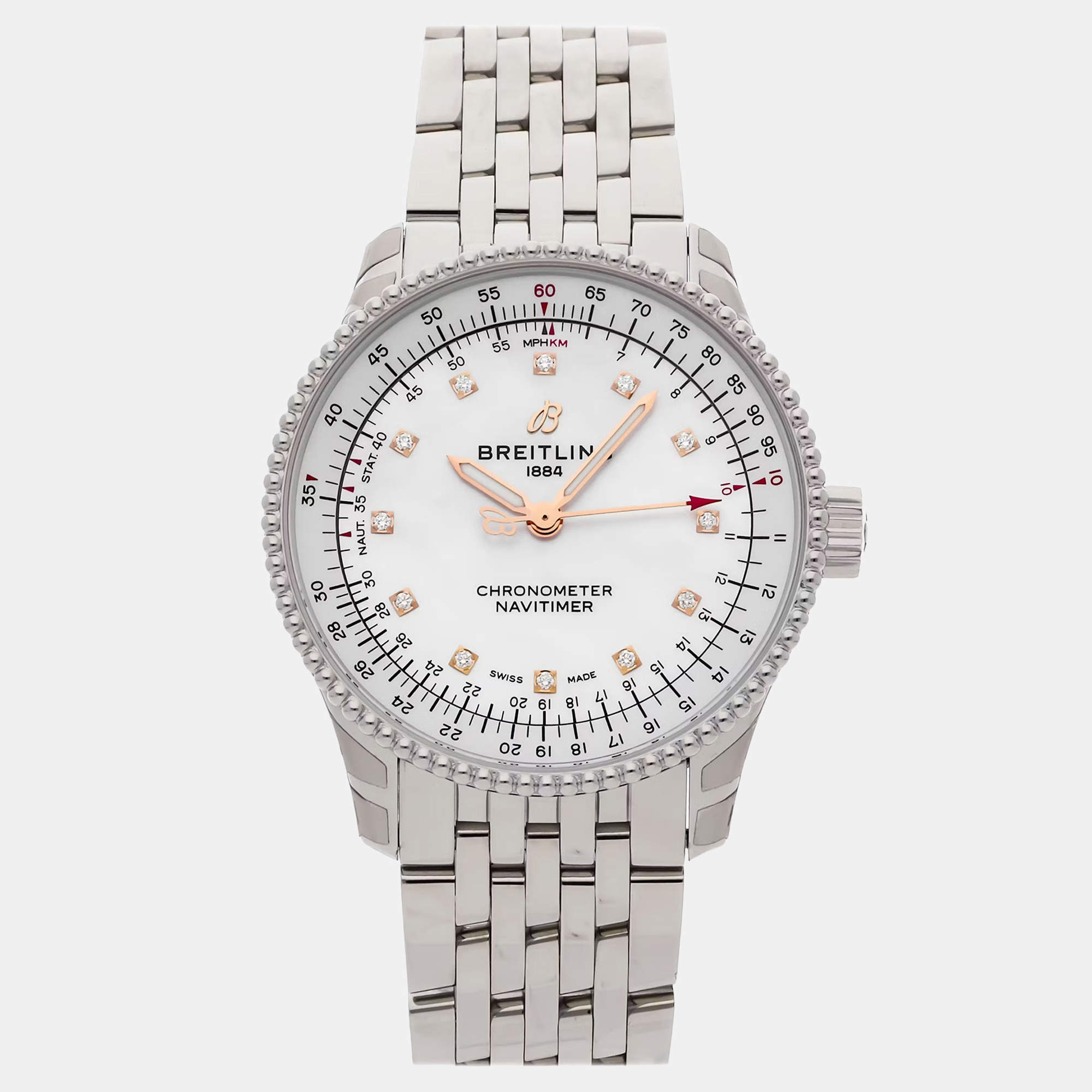 Pre Owned مستعملة Navitimer A17395211A1A1 بريتلينغ