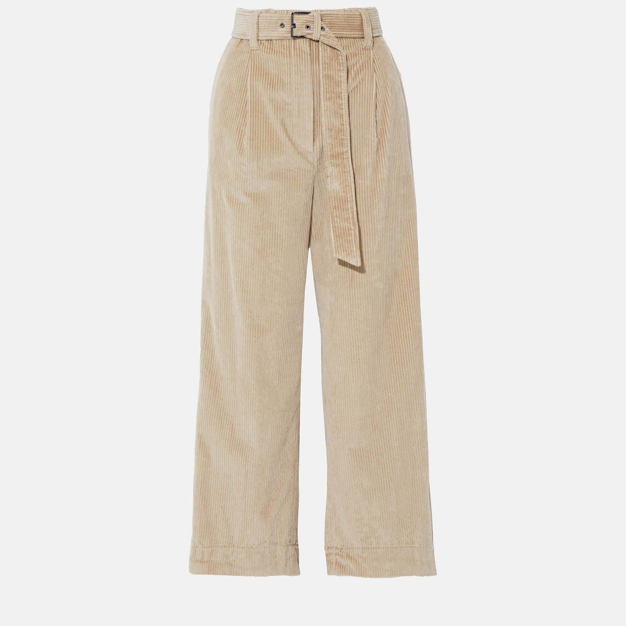 Pre Owned Brunello Cucinelli Cotton Wide Leg Pants 42