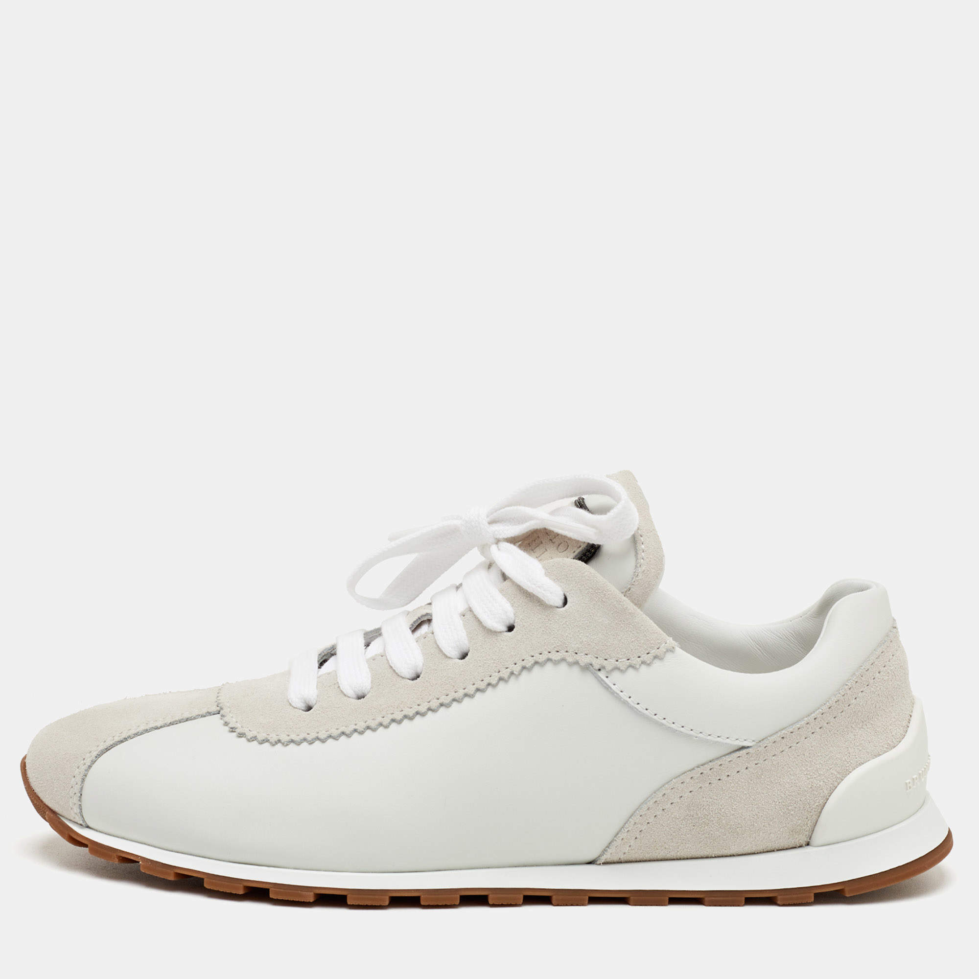 Pre Owned Brunello Cucinelli Size 36.5 Off White Low Top Sneakers