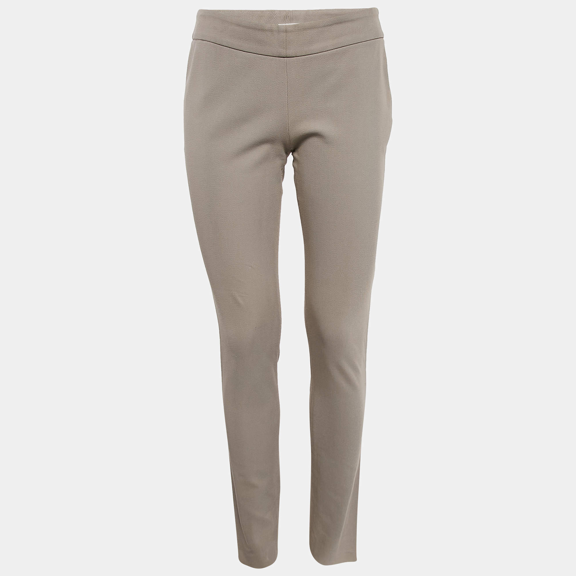 Brunello Cucinelli Beige Stretch Gabardine Trousers S