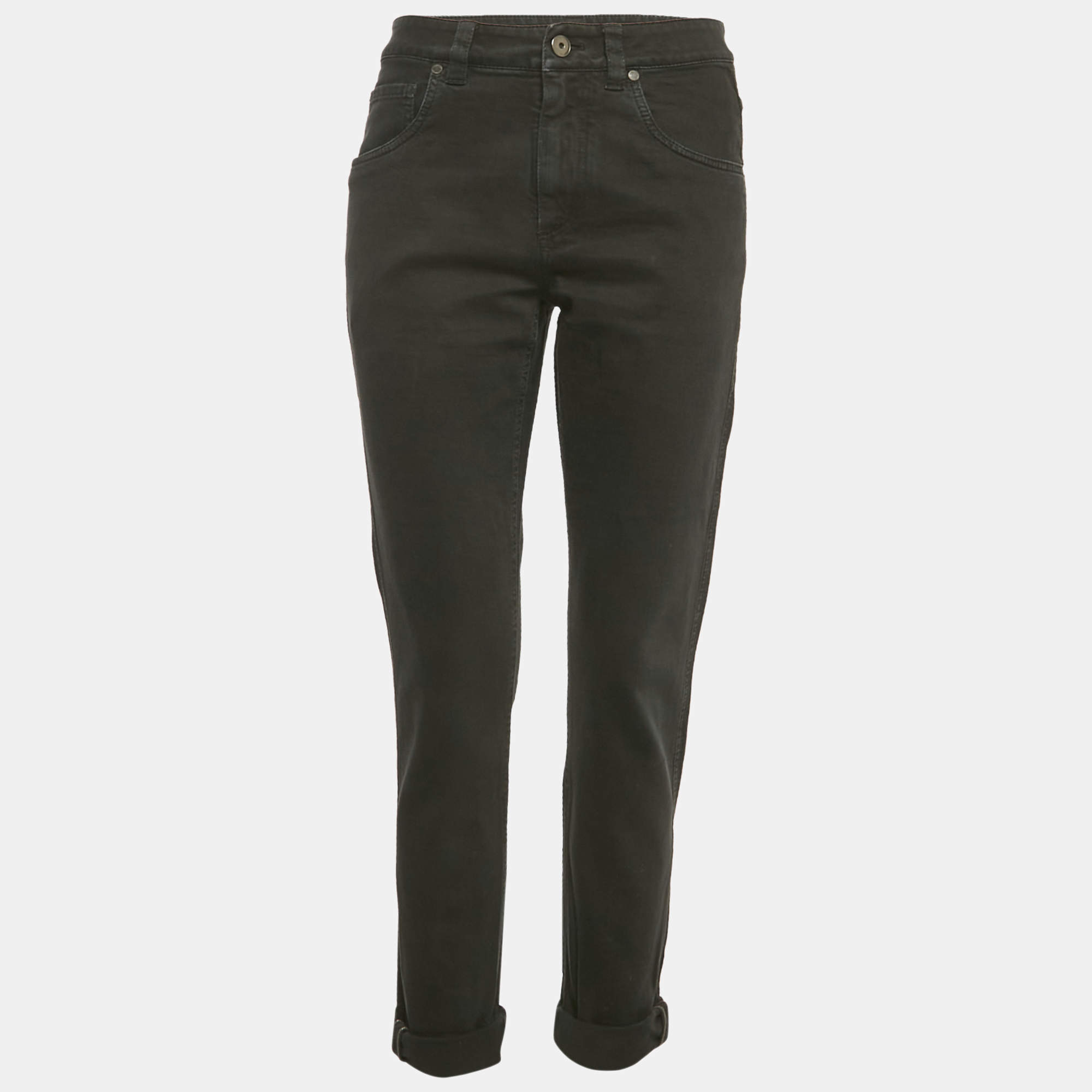 Pre Owned بنطلون برونيللو كوتشينيللي دنيم أزرق مريح مقاس خصر 31 بوصة مقاس صغير - سمول