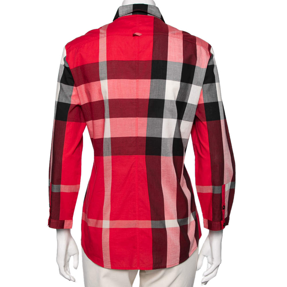 Burberry brit red clearance shirt